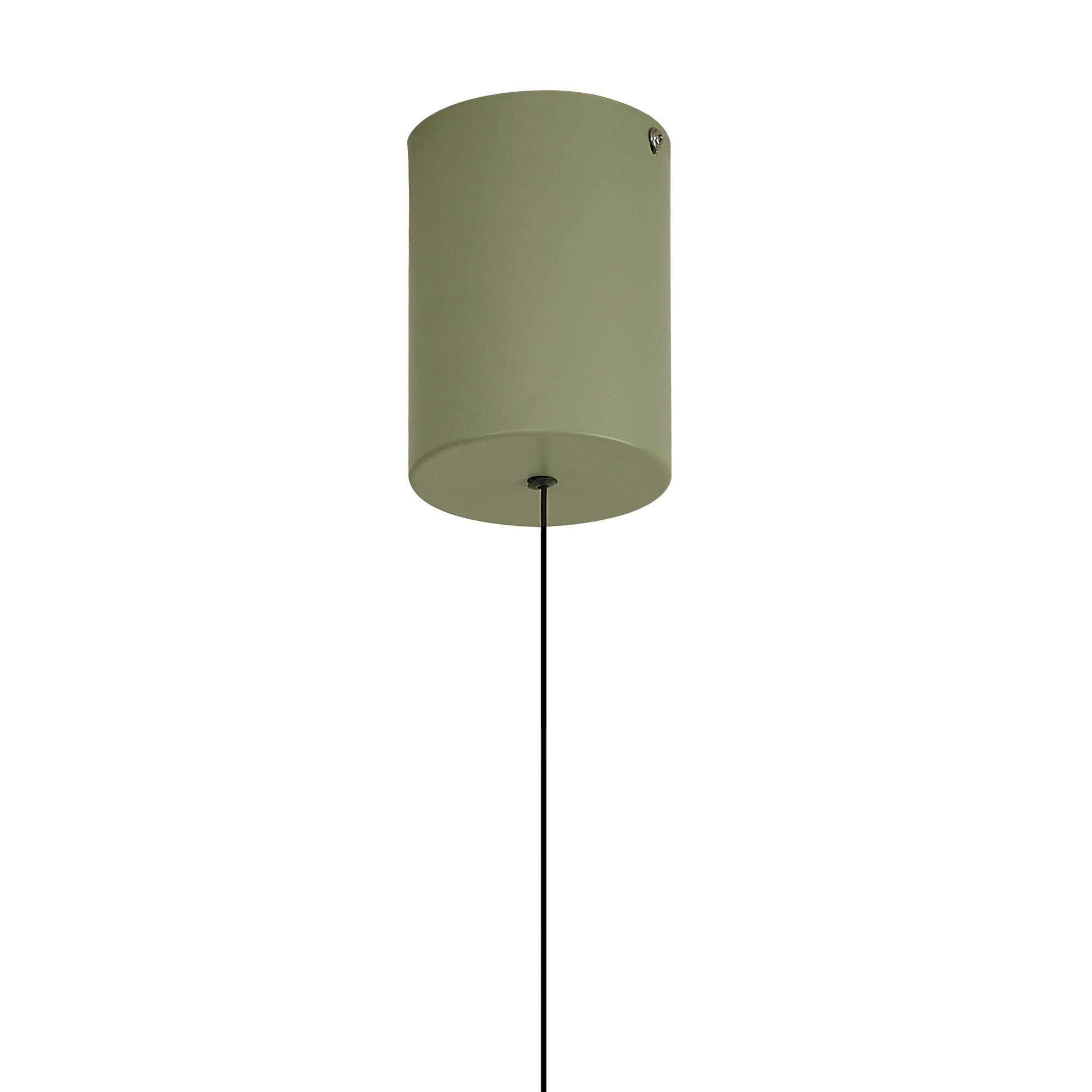 Calice 48cm Rise And Fall Pendant, 16W LED, 3000K, 1200lm, Green/White, 3yrs Warranty