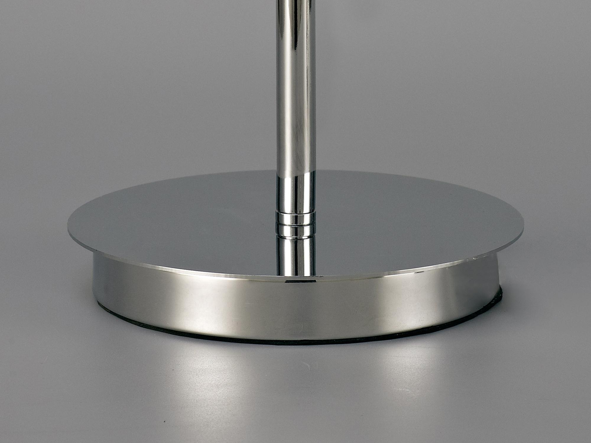 Carlton Round Flat Base Large Table Lamp Without Shade, Switched Lampholder