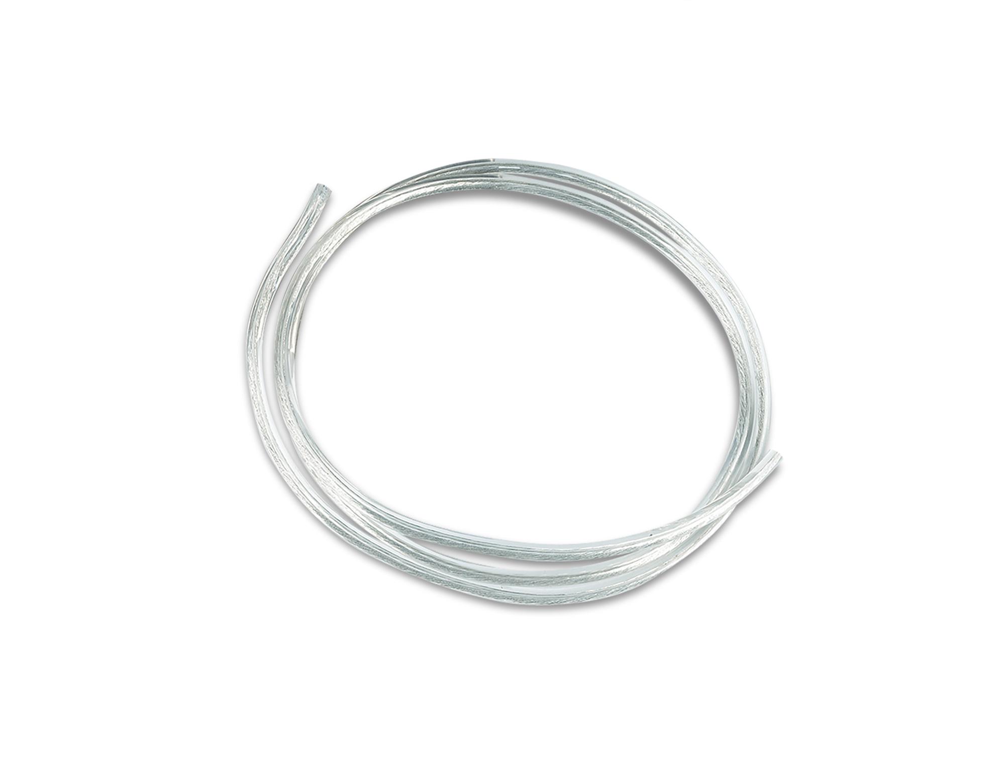 Cavo 1m Clear 2 Core 0.75mm Cable VDE Approved (qty ordered will be supplied as one continuous length)