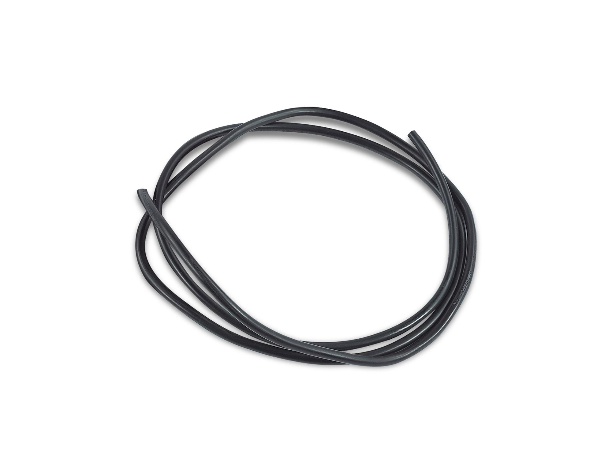 Cavo 1m Black PVC 2 Core 0.75mm Cable VDE Approved (qty ordered will be supplied as one continuous length)