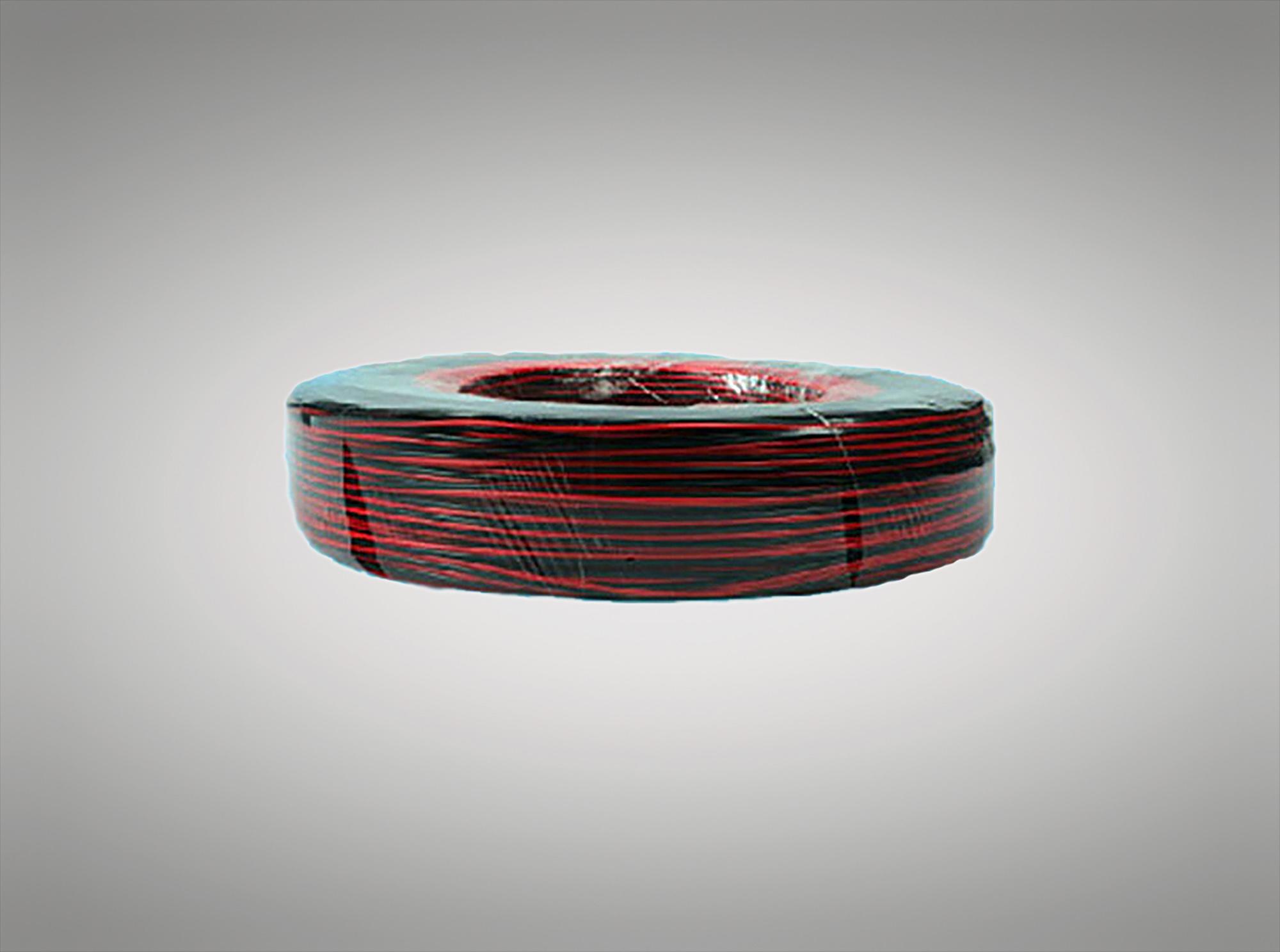 Cavo 1m 2 Core Figure 8 0.5mm Black/Red Cable Suitable For Wiring LED Items (qty ordered will be supplied as one continuous length)