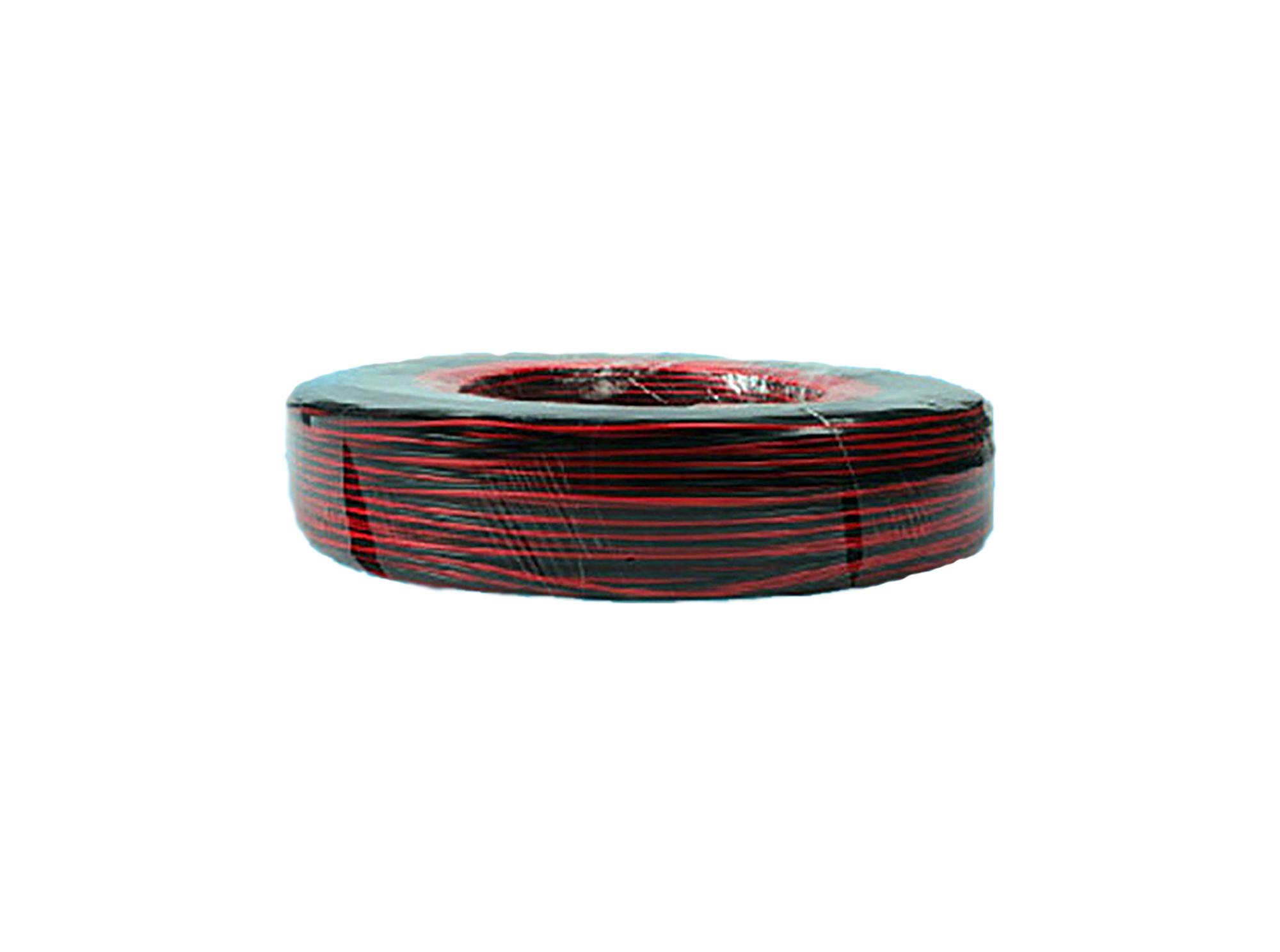 Cavo 1m 2 Core Figure 8 0.5mm Black/Red Cable Suitable For Wiring LED Items (qty ordered will be supplied as one continuous length)