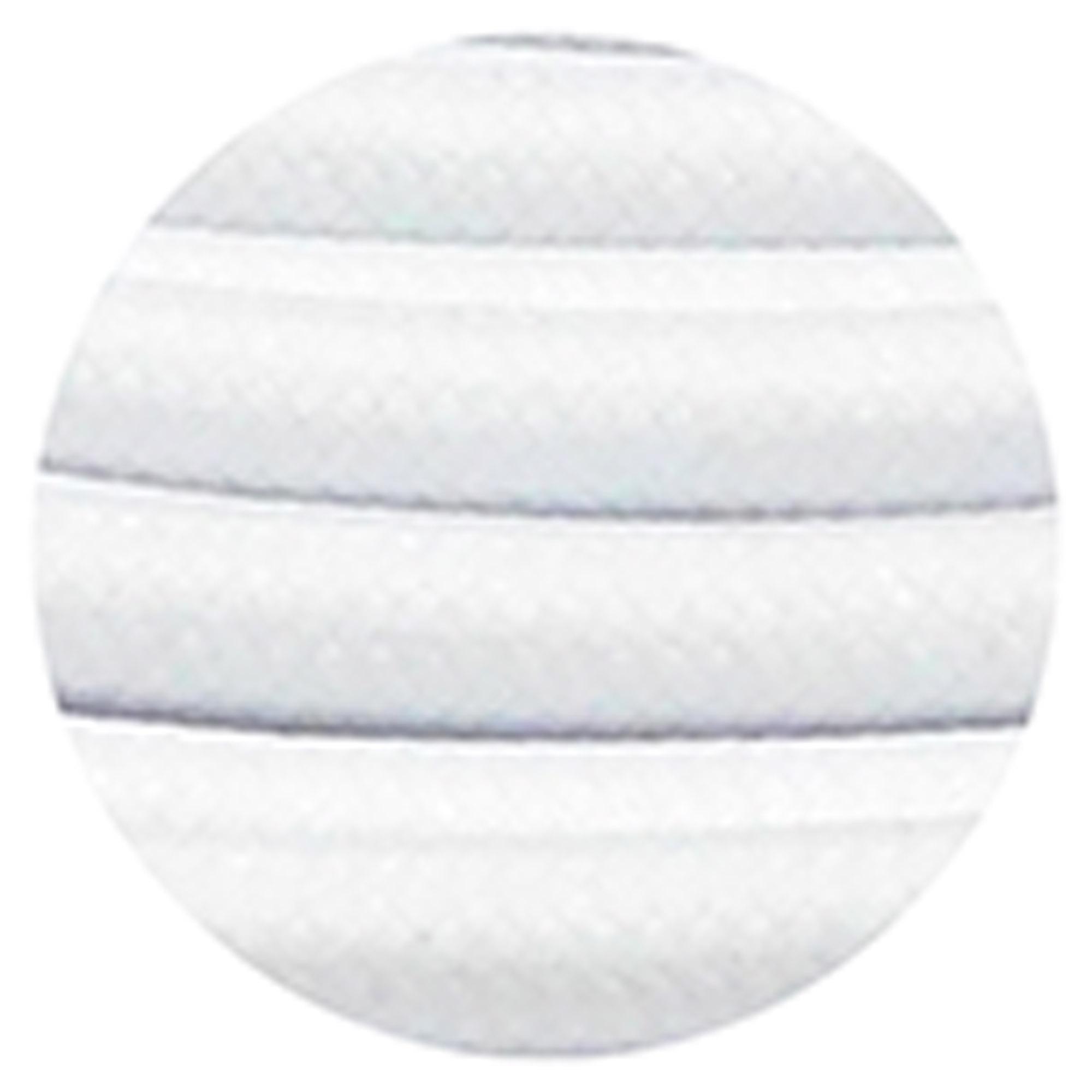 Cavo 1m White Braided 3 Core 0.75mm Cable VDE Approved (qty ordered will be supplied as one continuous length)