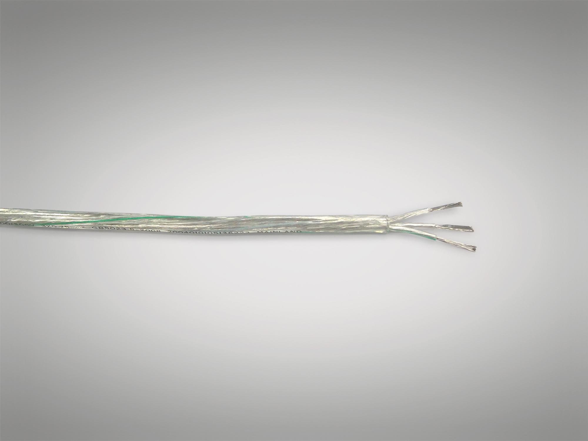 Cavo 1m Clear 3 Core 0.75mm Cable VDE Approved (qty ordered will be supplied as one continuous length)