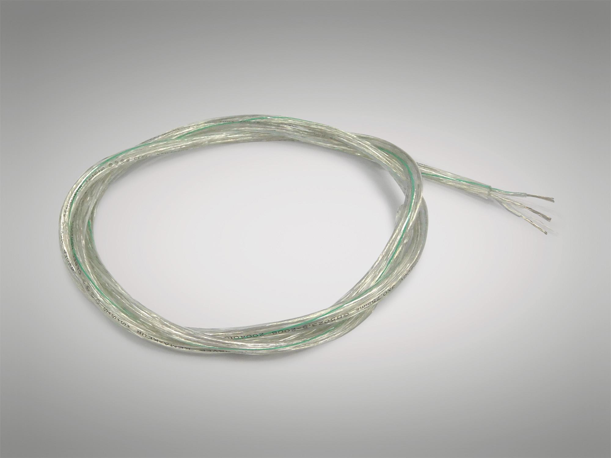 Cavo 1m Clear 3 Core 0.5mm Cable VDE Approved (qty ordered will be supplied as one continuous length)