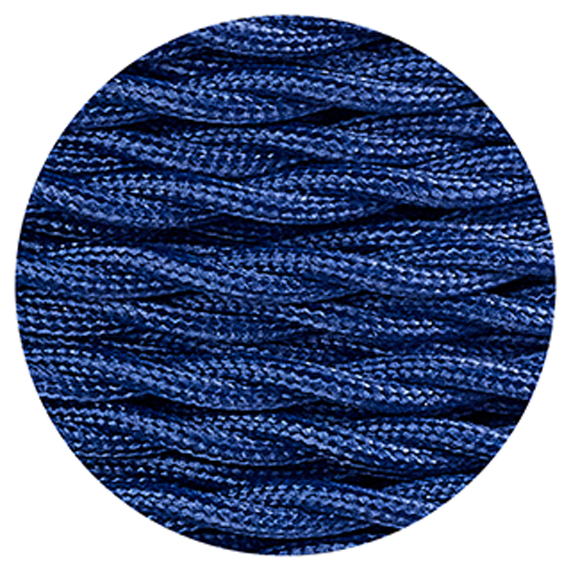 Cavo 1m Dark Blue Braided Twisted 2 Core 0.75mm Cable VDE Approved (qty ordered will be supplied as one continuous length)