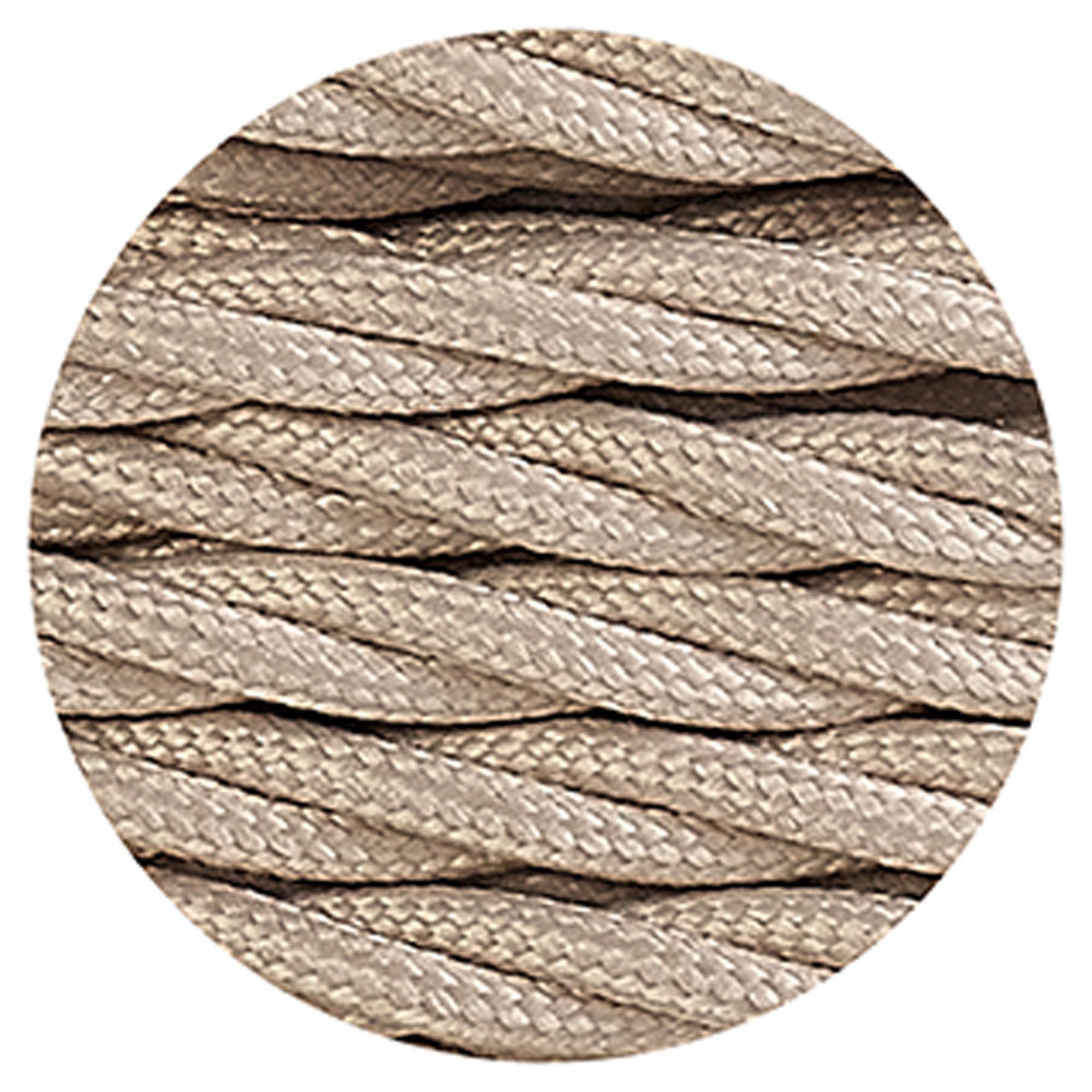 Cavo 1m Ivory Braided Twisted 3 Core 0.75mm Cable VDE Approved (qty ordered will be supplied as one continuous length)