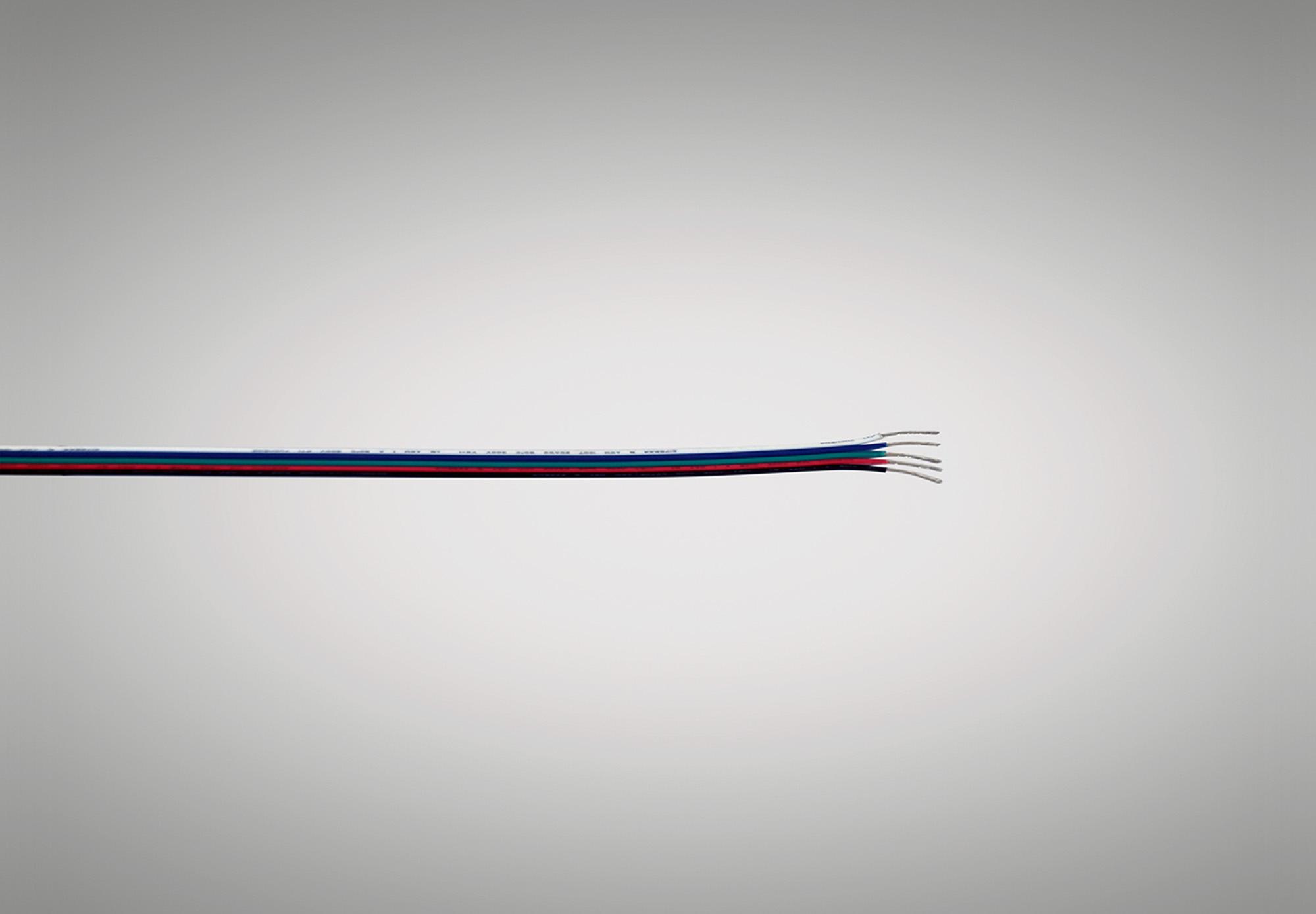 Cavo 1m 5 Core 0.5mm (20 AWG) Cable Suitable For RGBW LED Strip  (qty ordered will be supplied as one continuous length)