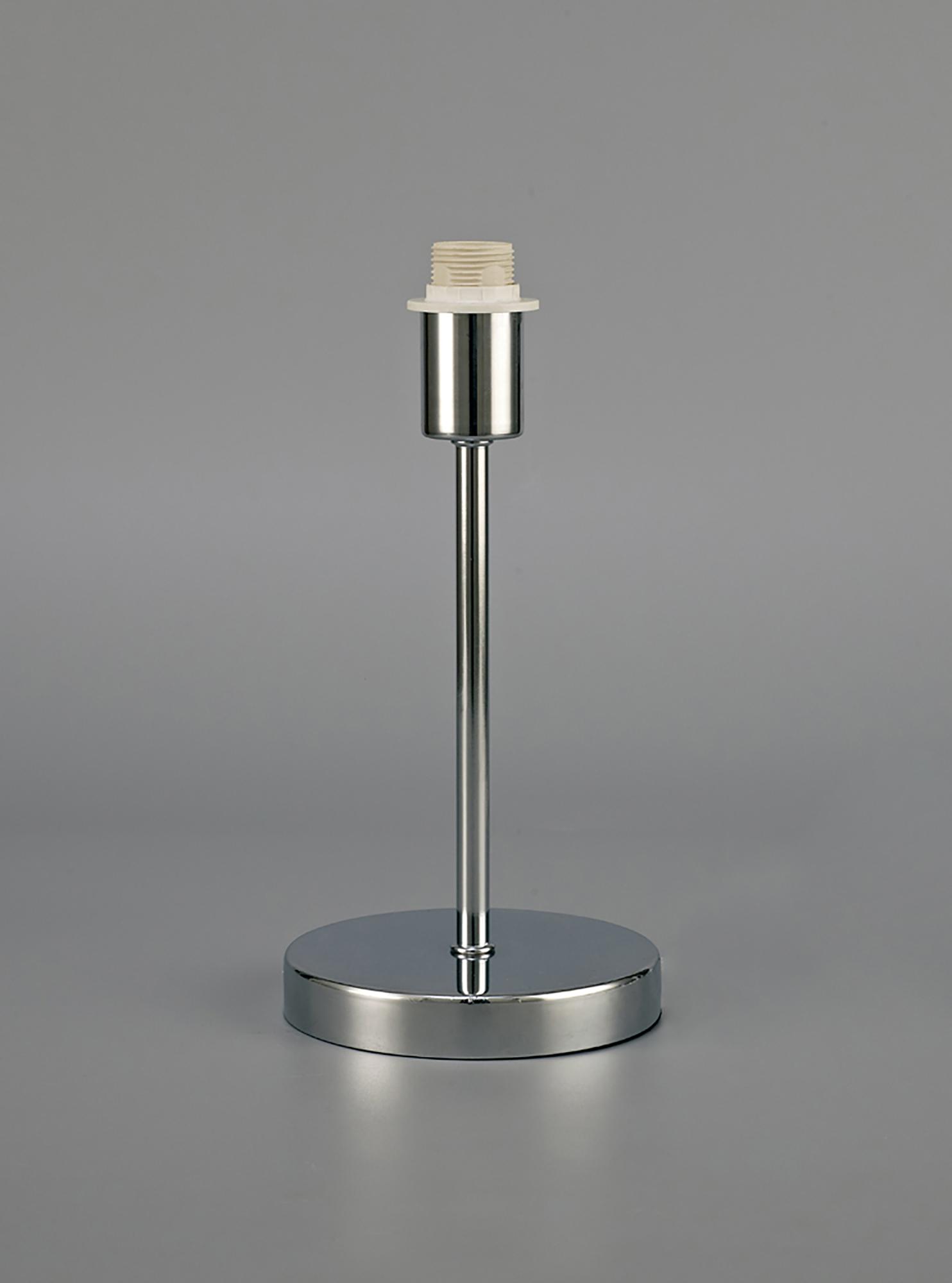 Cedar Round Base Small Table Lamp Without Shade, Inline Switch