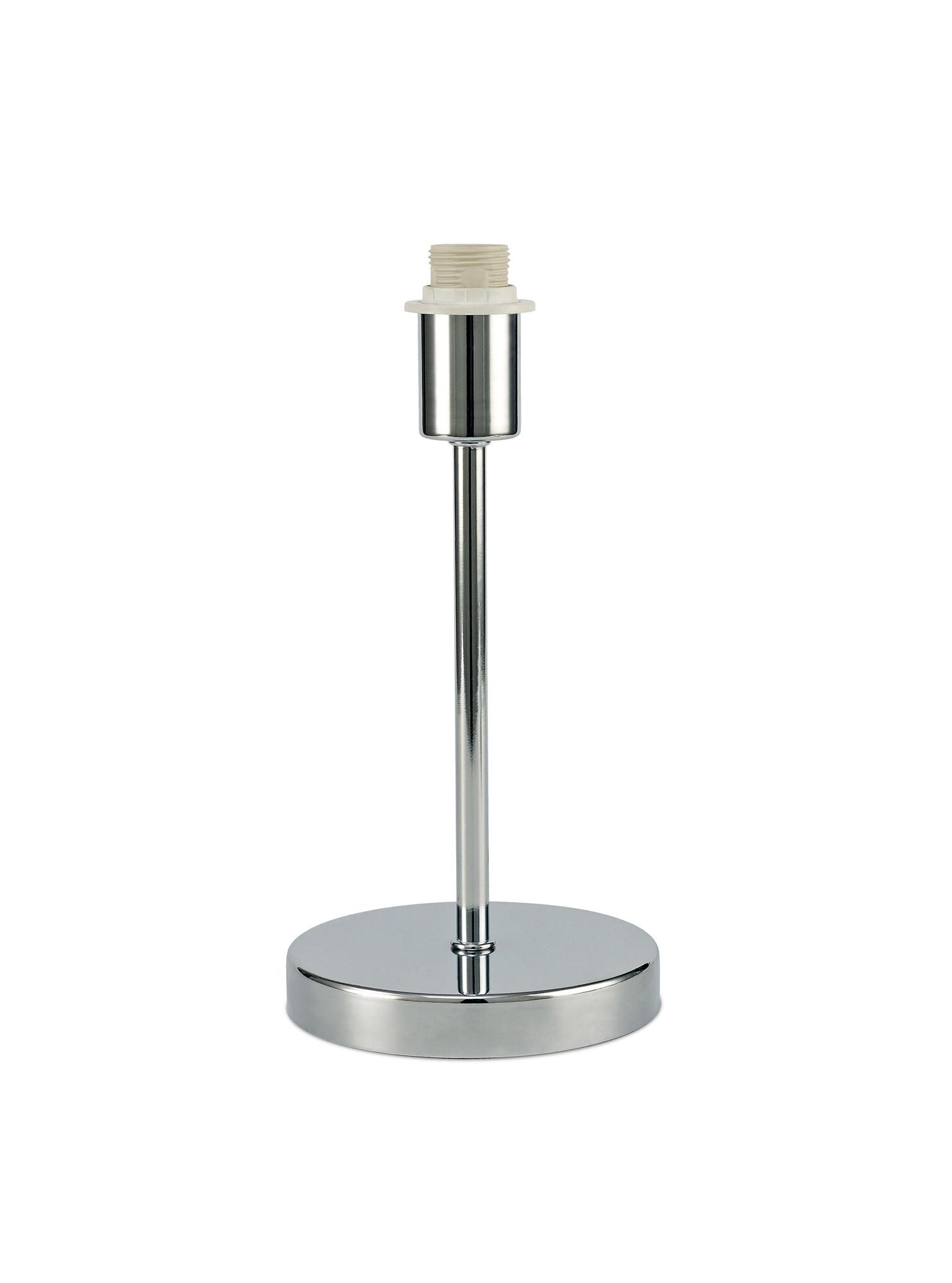Cedar Round Base Small Table Lamp Without Shade, Inline Switch