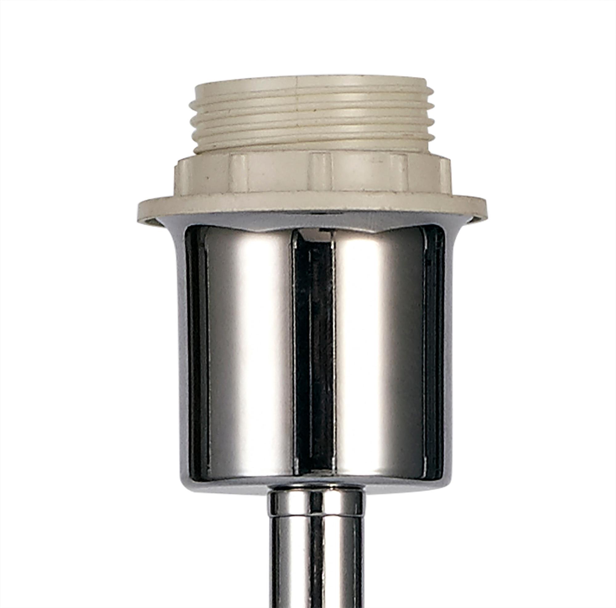 Cedar Round Base Medium Table Lamp Without Shade, Inline Switch