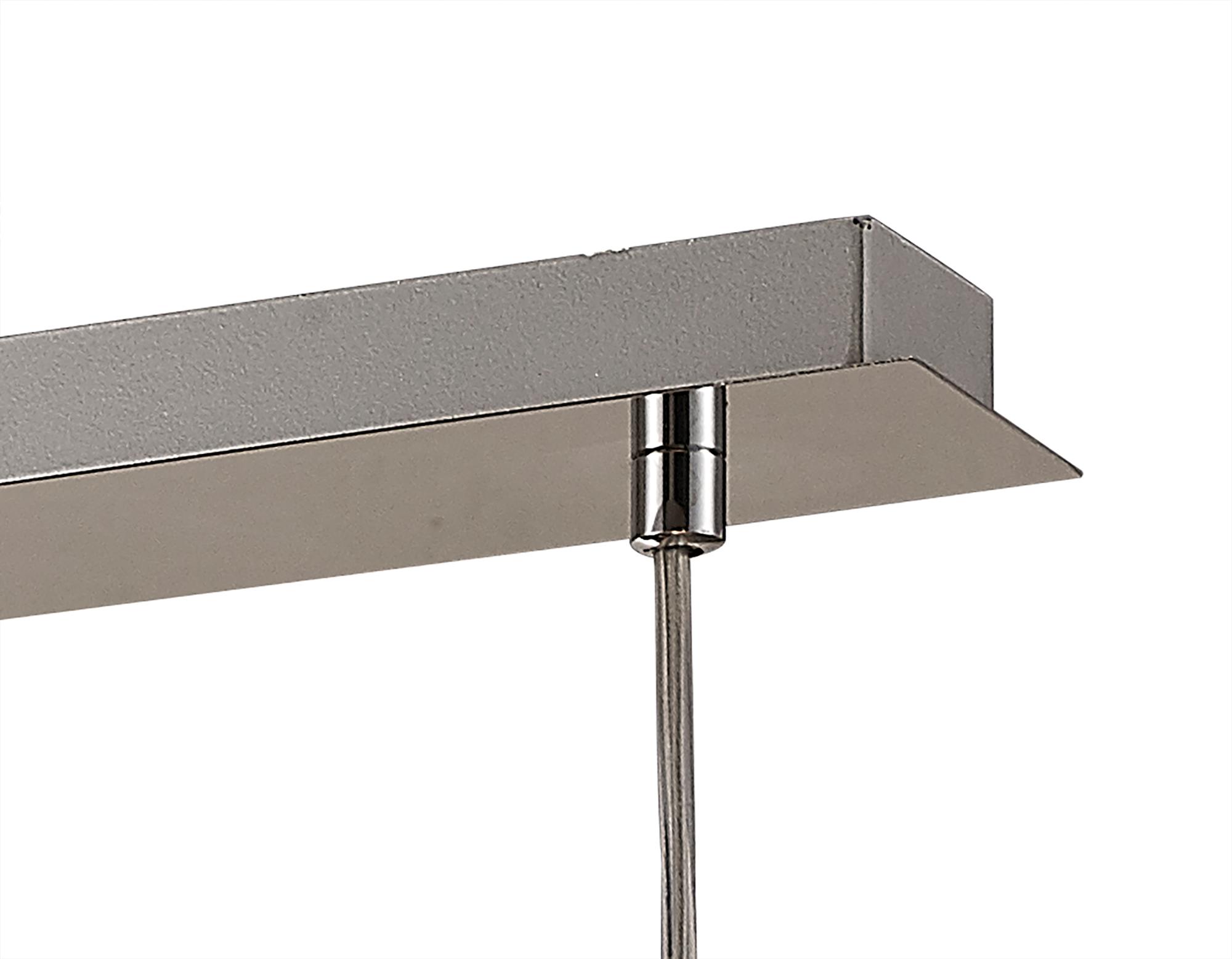 * Charon Circle Pattern Pendant 3 Light E27 Linear Polished Chrome
