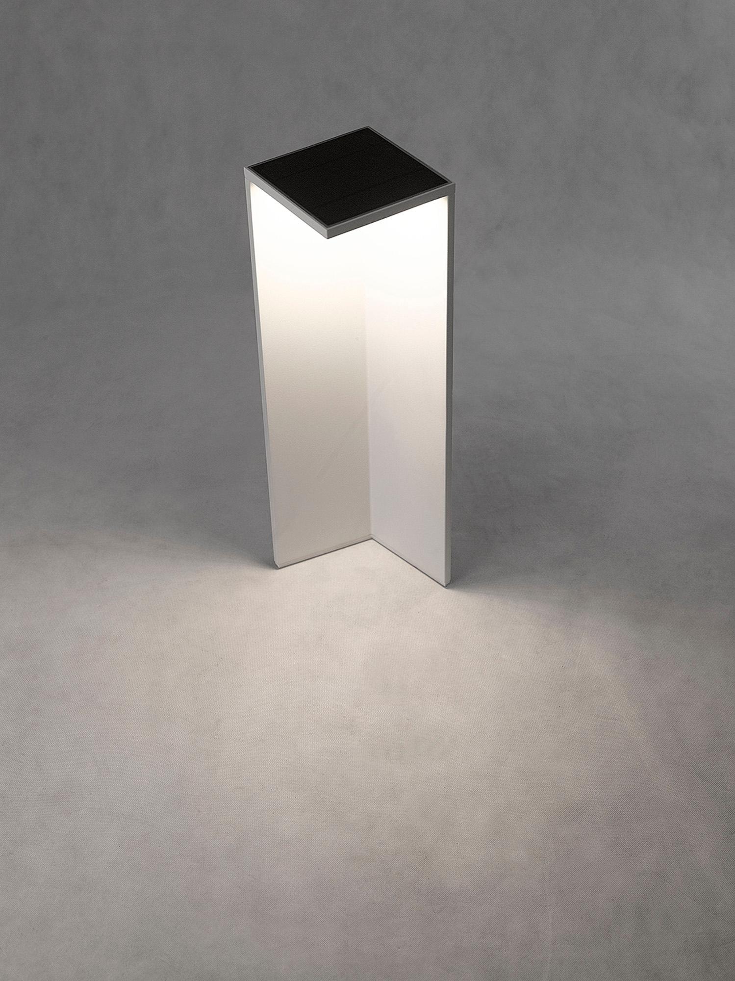 Chevalier Bollard Solar/Sensor, 2.2W LED, 3000K, 188lm, IP54, Graphite, 3yrs Warranty