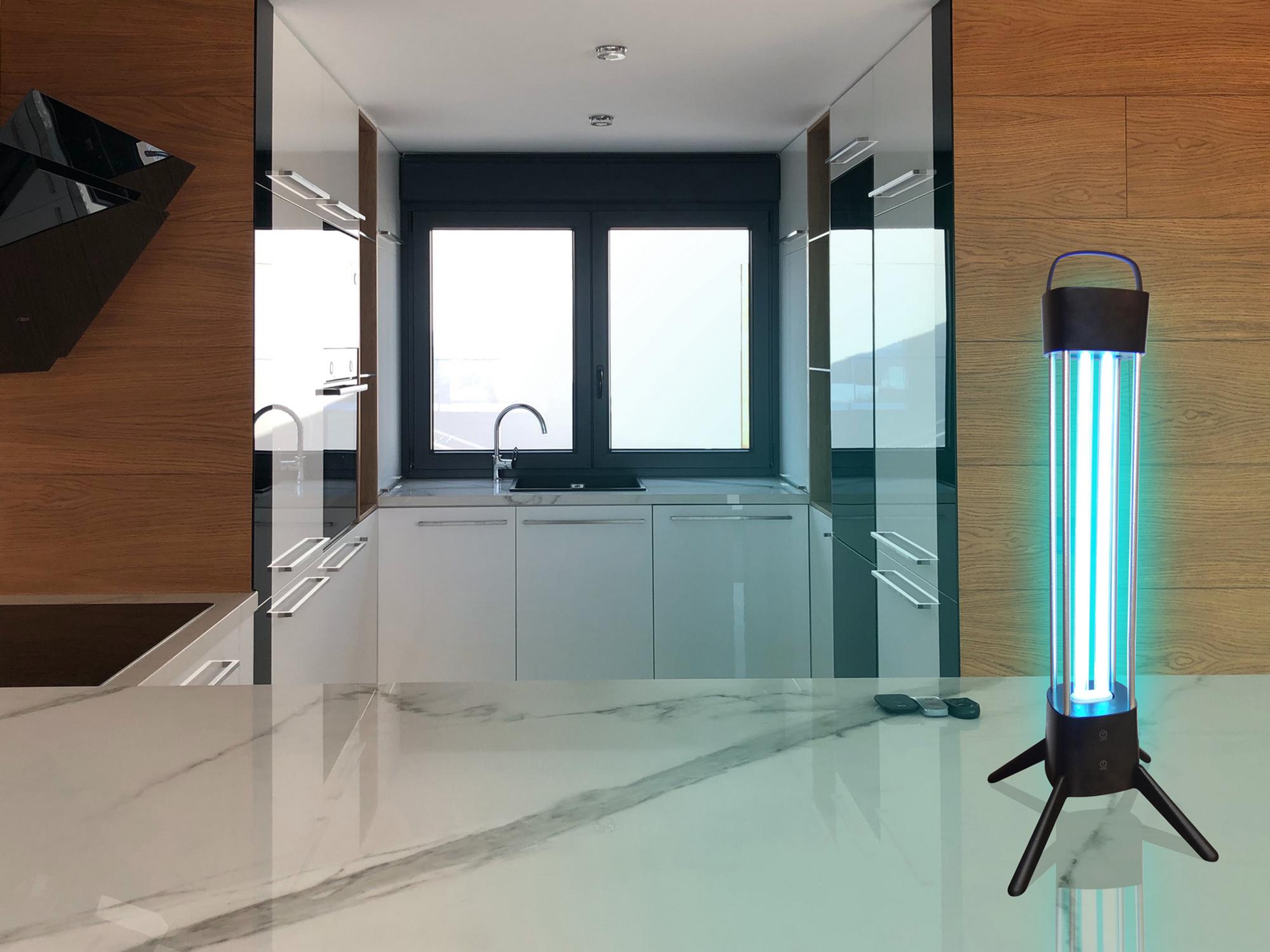 Cidal 36W UV-C Germicidal Table Lamp c / w Philips Lamp, TO BE USED IN VACATED ROOMS ONLY