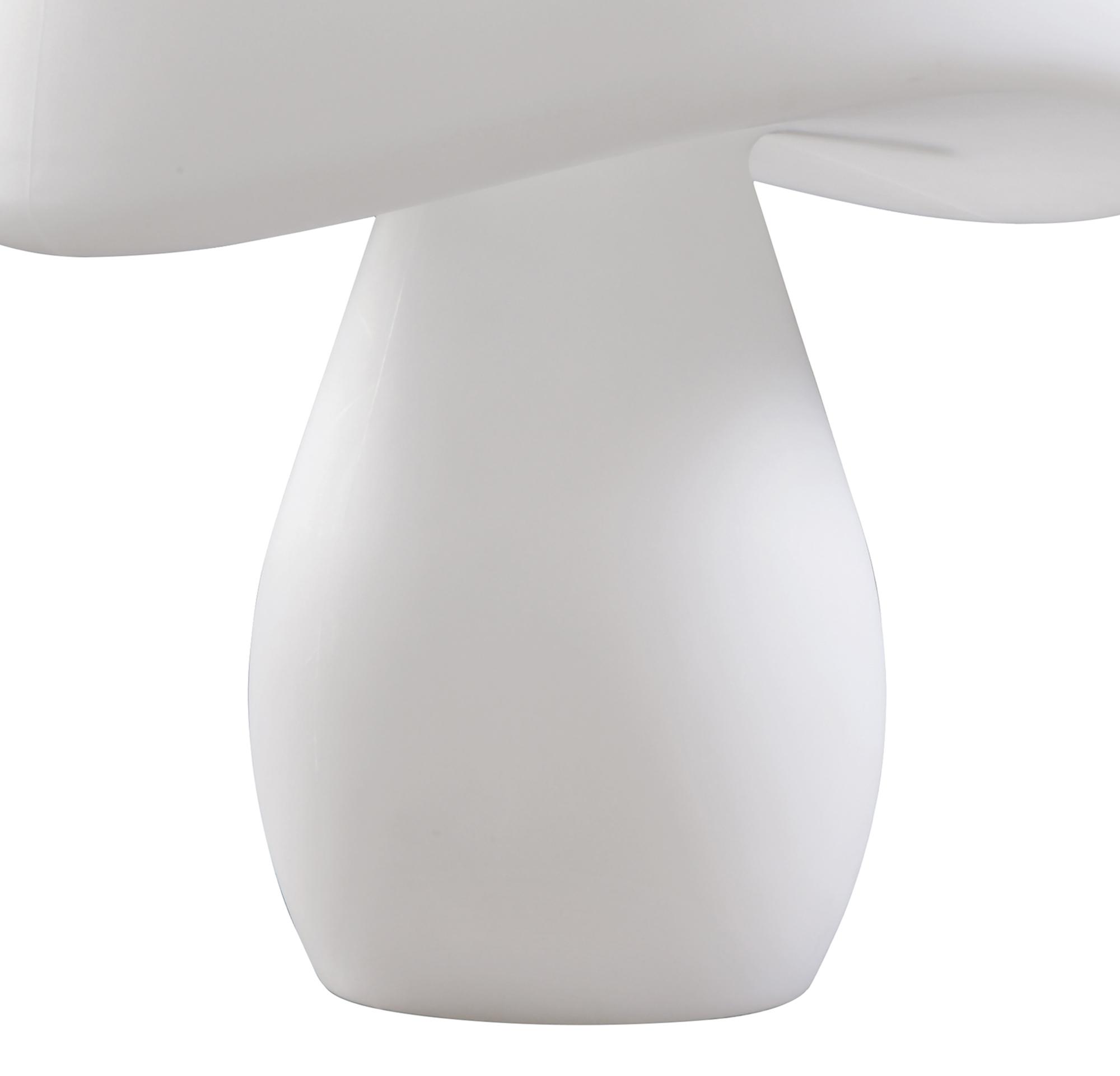 Cool Table Lamp 2 Light E27 In Line Switch Indoor, Opal White