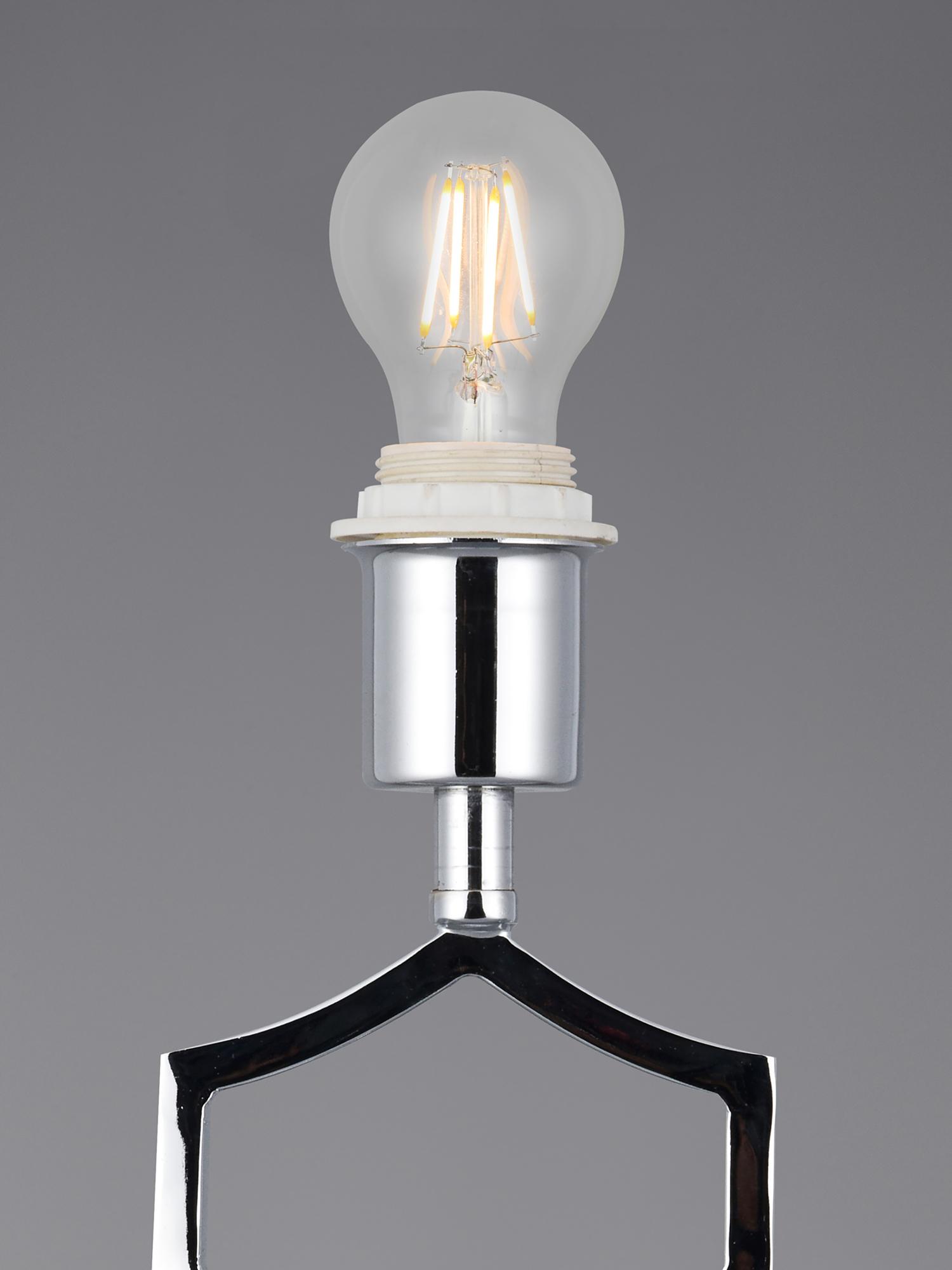Courtyard Rectangular Base Table Lamp Without Shade, Inline Switch
