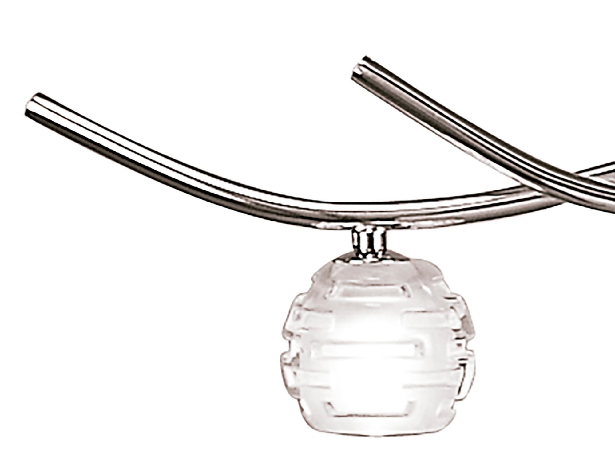 Dali Telescopic Pendant Line 5 Light G9, Polished Chrome