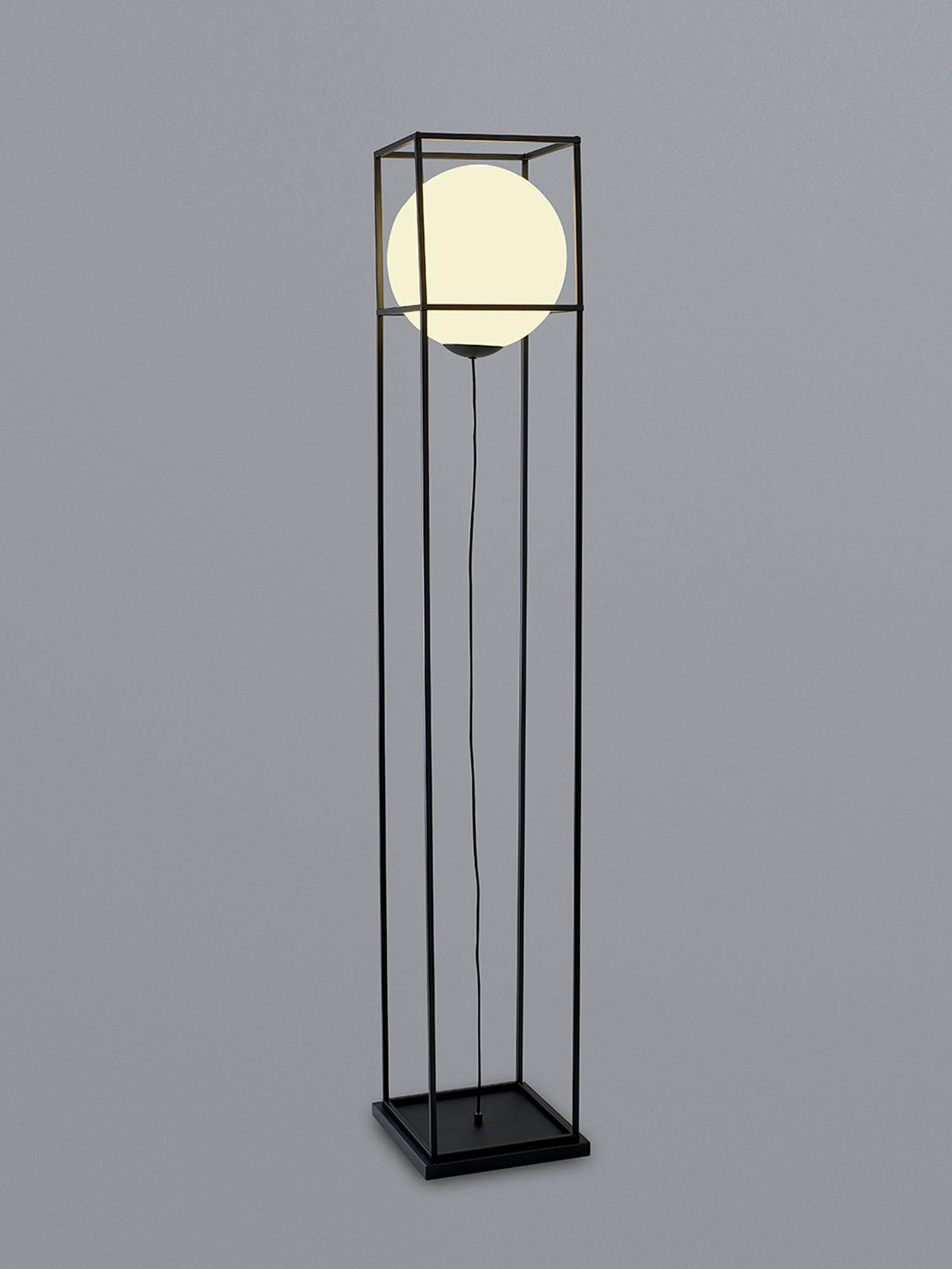 Desigual Large Floor Lamp, 1 Light E27, Matt Black