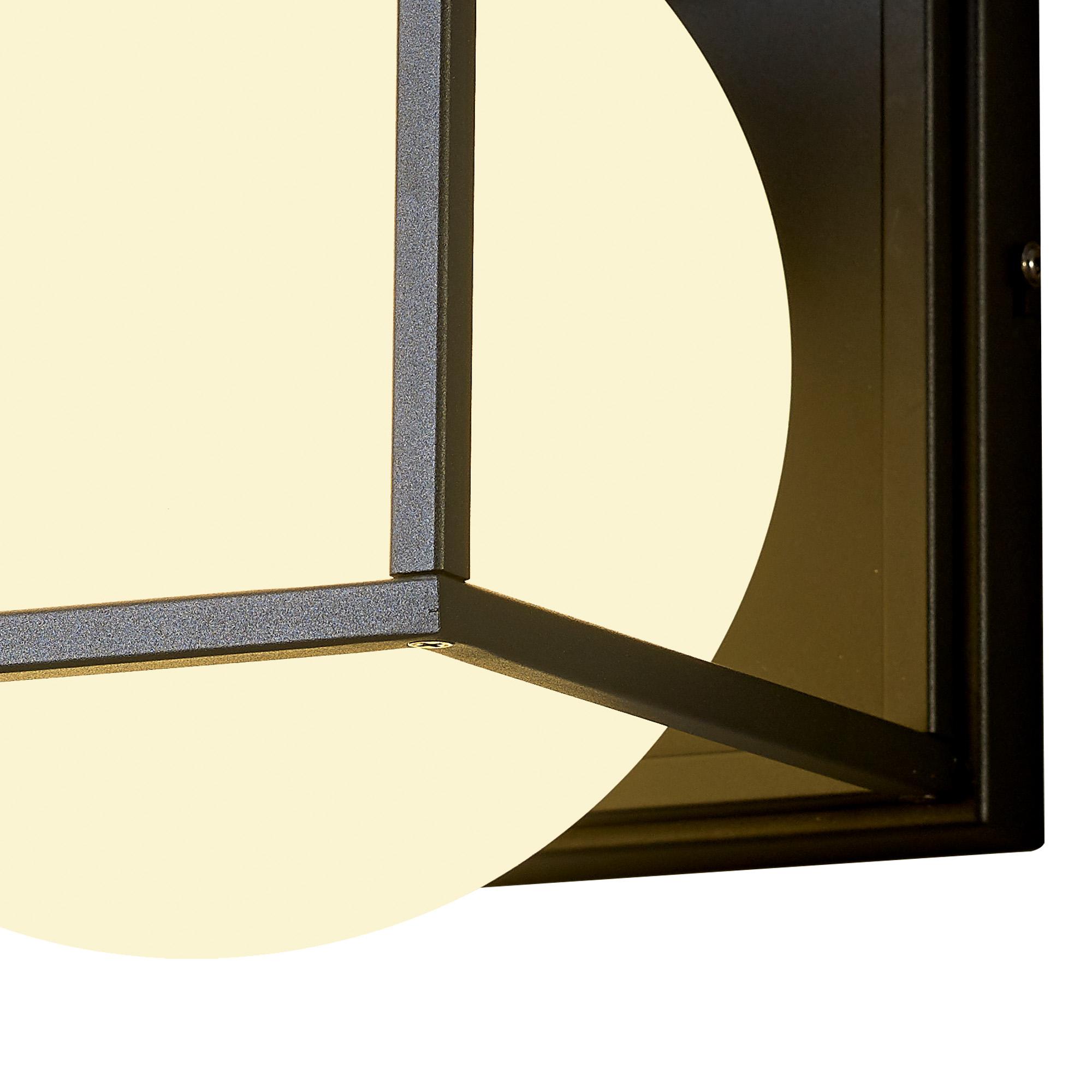 Desigual Large Wall Lamp, 1 Light E27, Matt Black