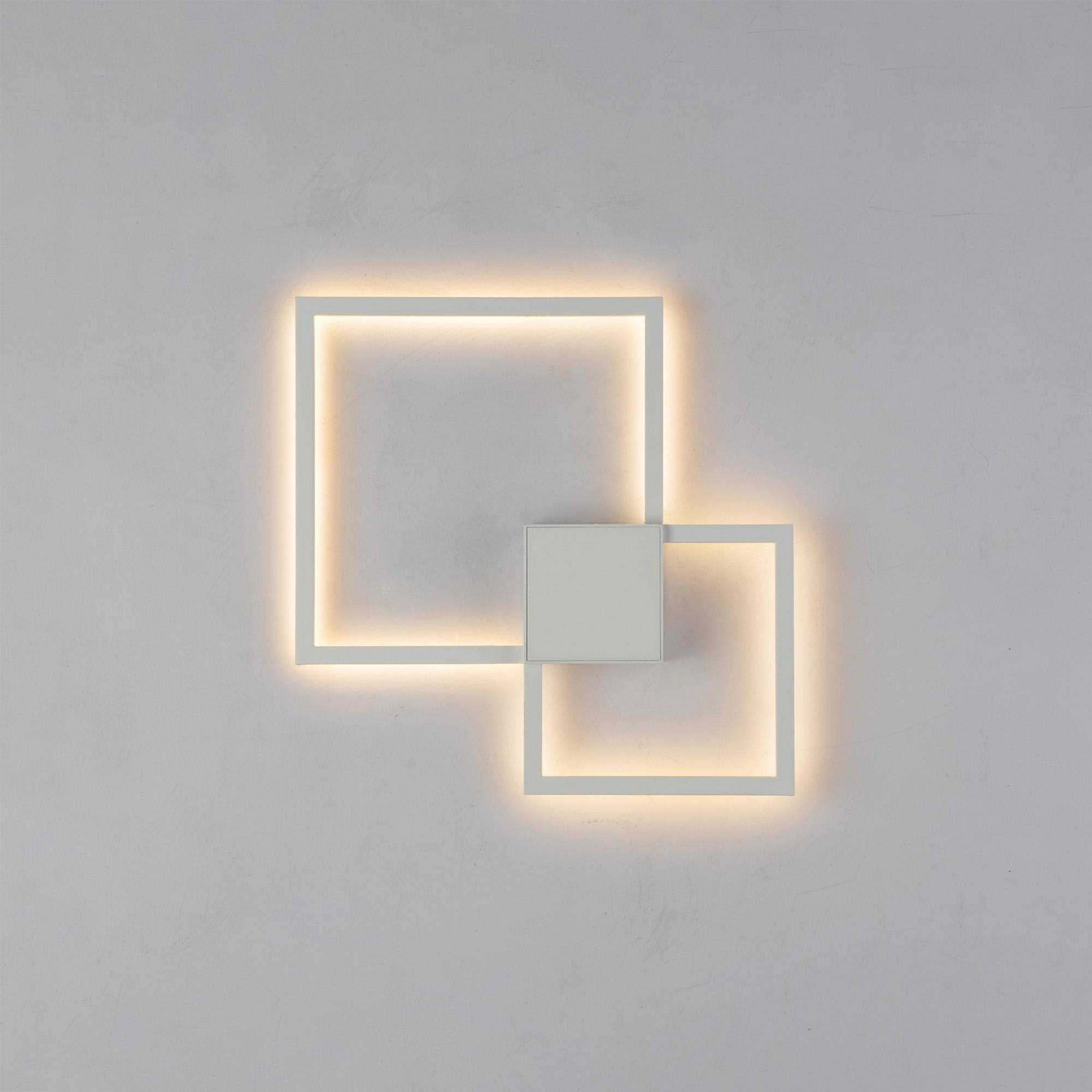 Double Ceiling / Wall Lamp, 48W LED, 3000K, 3600lm, White, 3yrs Warranty