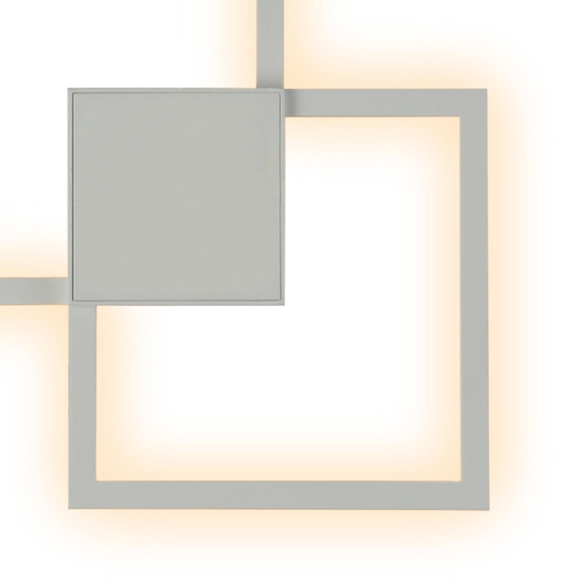 Double Ceiling / Wall Lamp Dimmable, 48W LED, 3000K, 3600lm, White, 3yrs Warranty