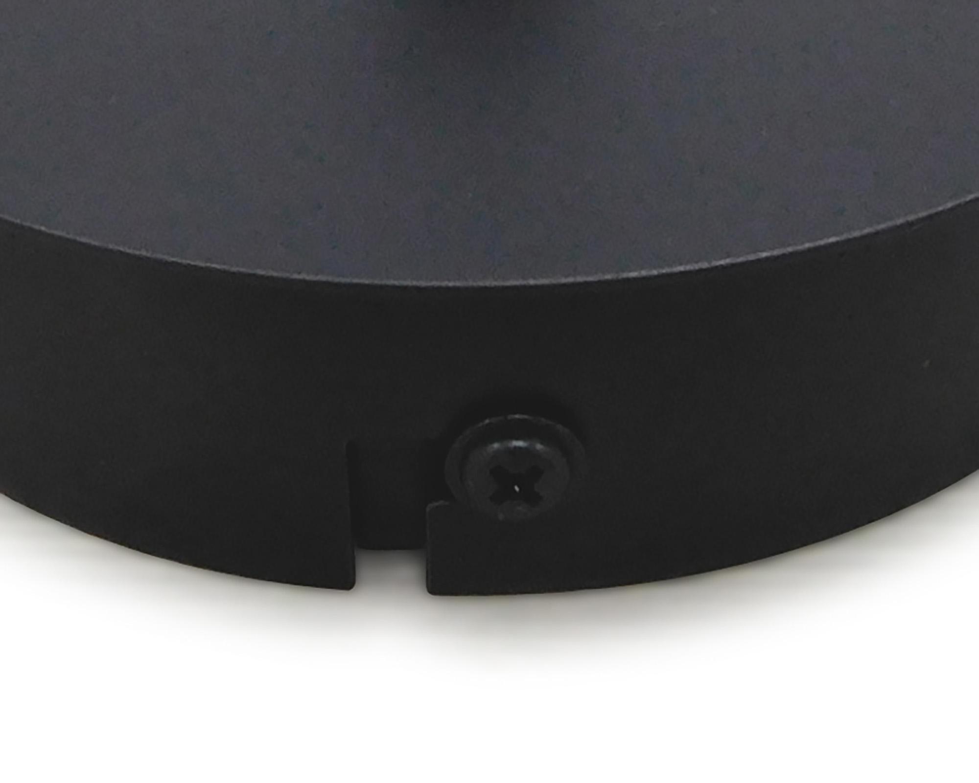 Dreifa Ceiling Box Matt Black, c/w Cable Grip, Earth Wire & 3 Pole Terminal Block