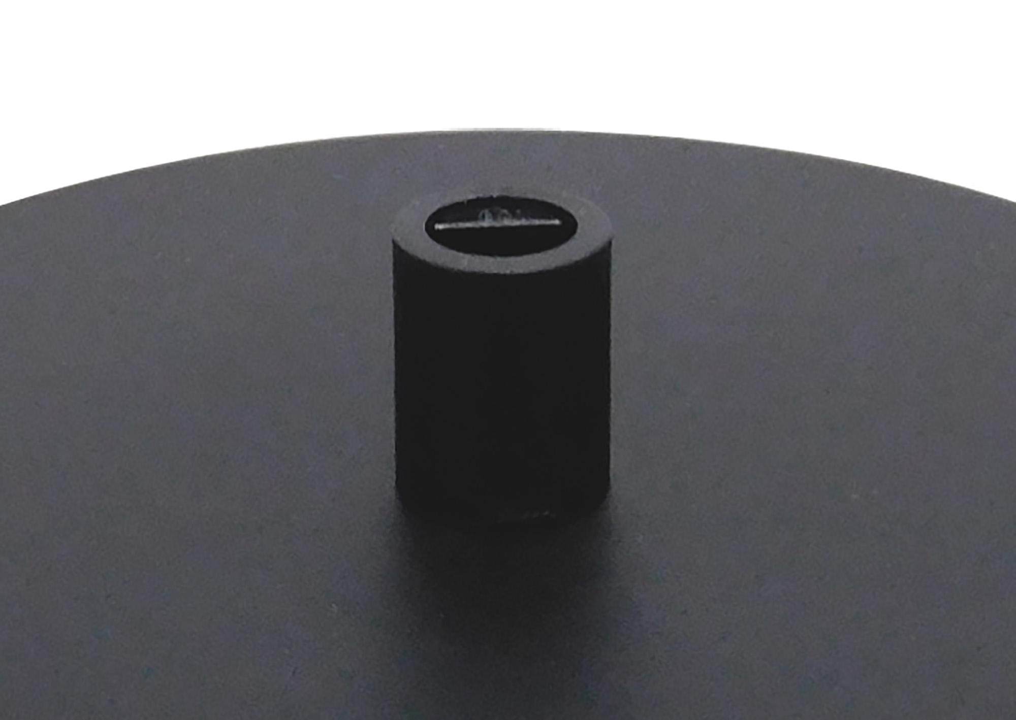 Dreifa Ceiling Box Matt Black, c/w Cable Grip, Earth Wire & 3 Pole Terminal Block