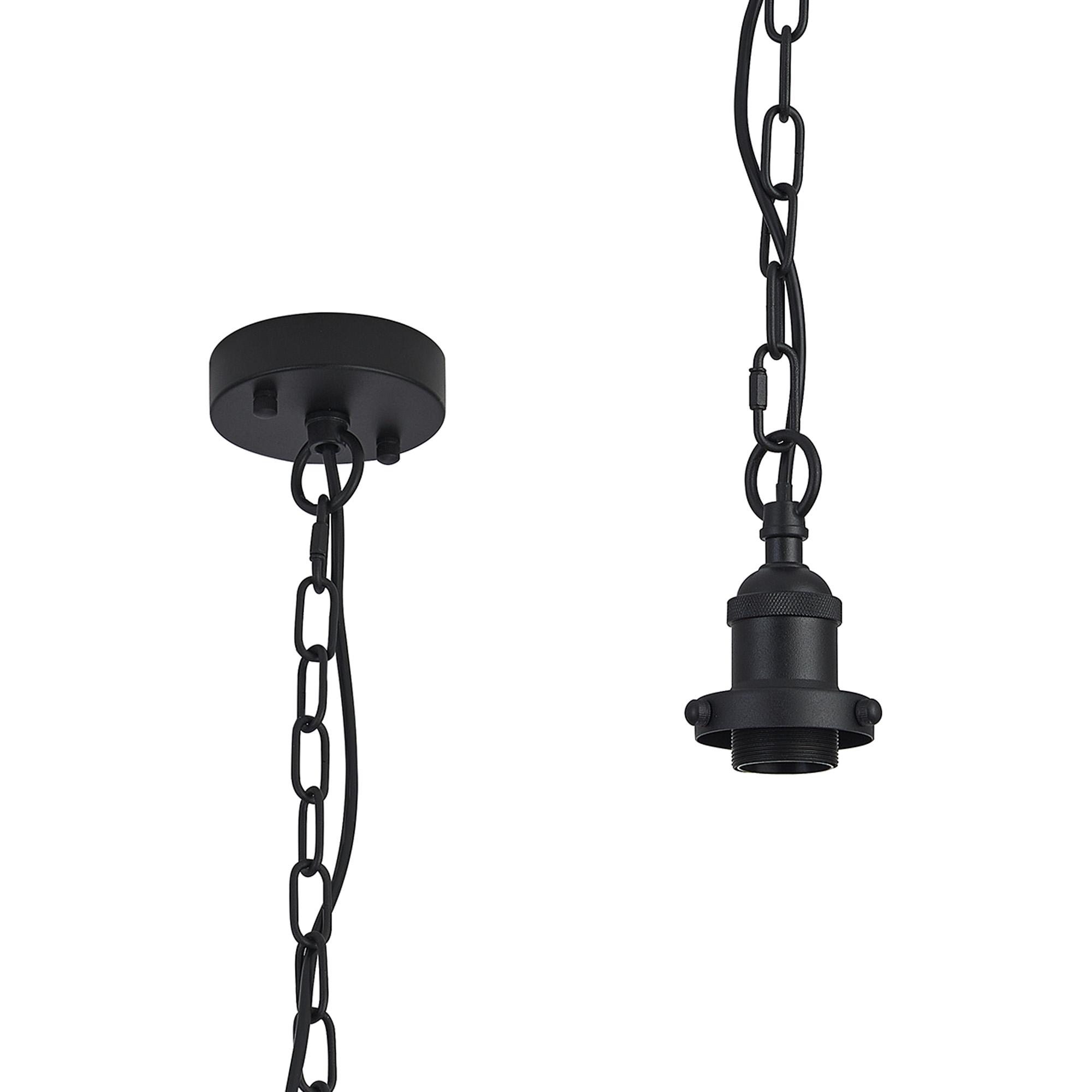 Dreifa Curved Single Pendant (FRAME ONLY)