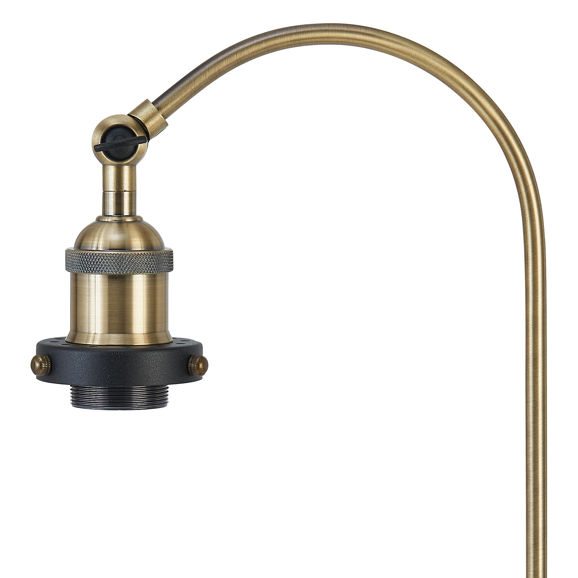 Dreifa Curved Over Arm Table Lamp Without Shade