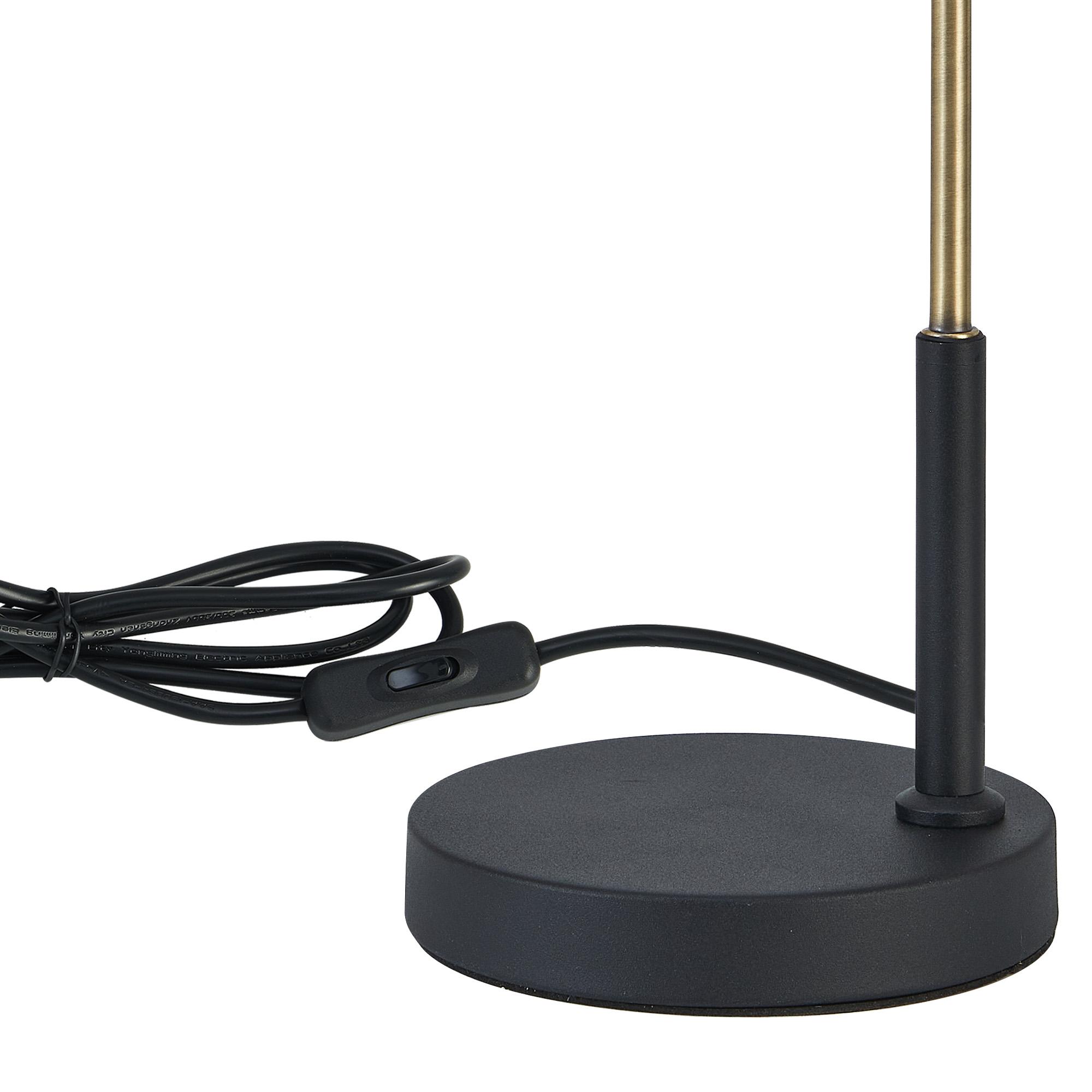 Dreifa Curved Over Arm Table Lamp Without Shade