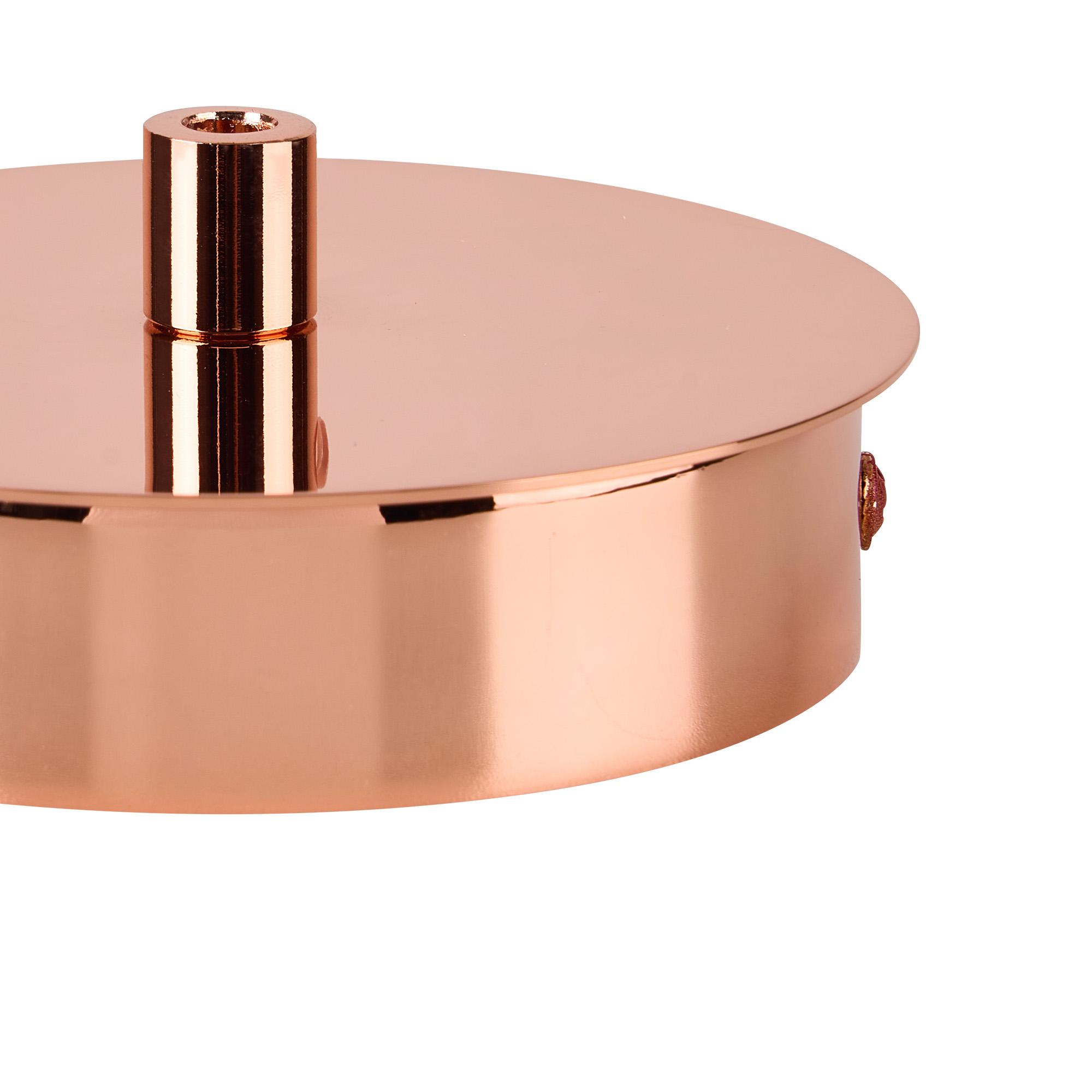 Dreifa Ceiling Box Copper, c/w Cable Grip, Earth Wire & 3 Pole Terminal Block
