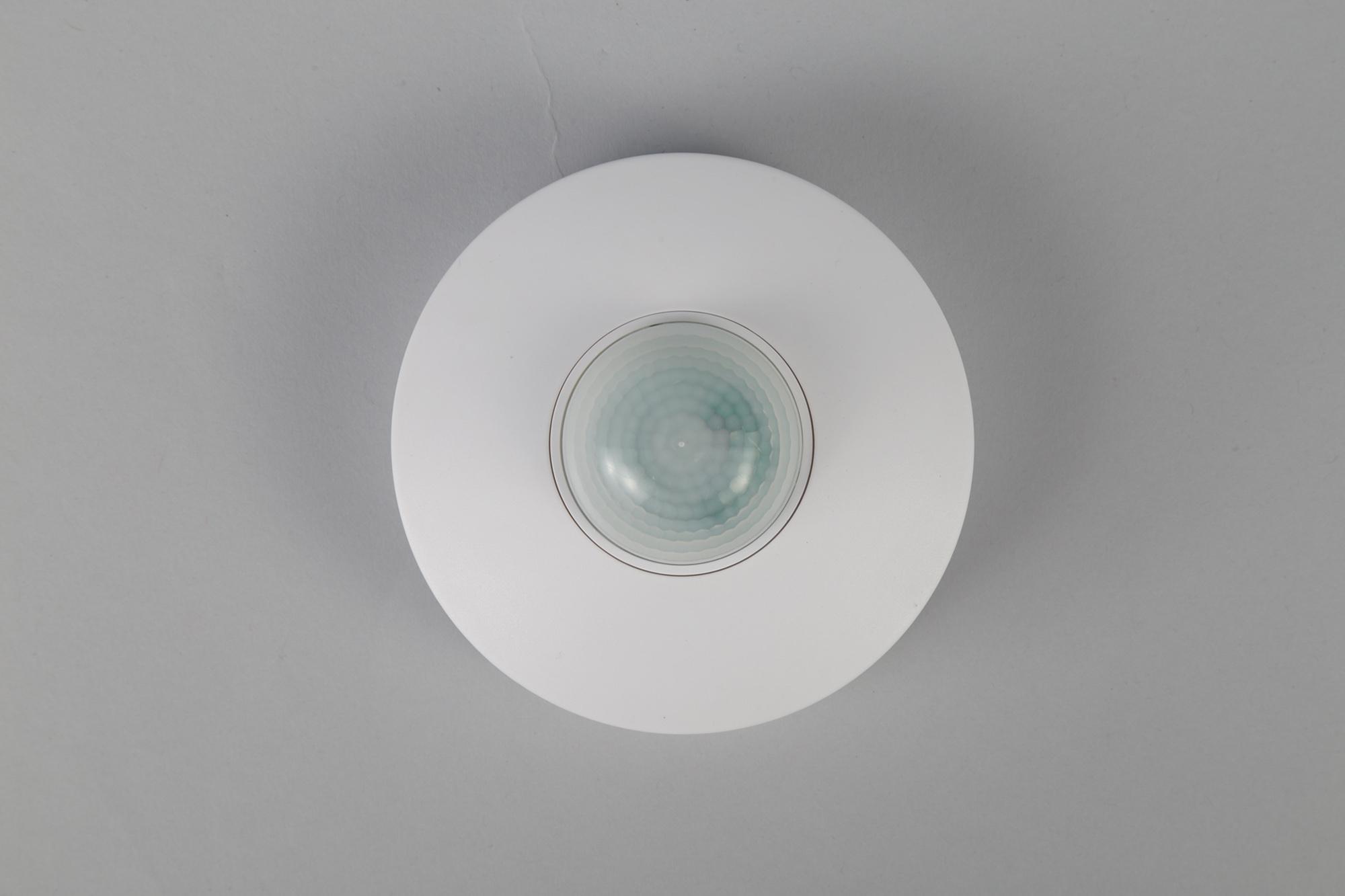 Espial Surface Mounted IP20 6m 360 Deg PIR Sensor With Adjustable Time And Lux Level White Finish