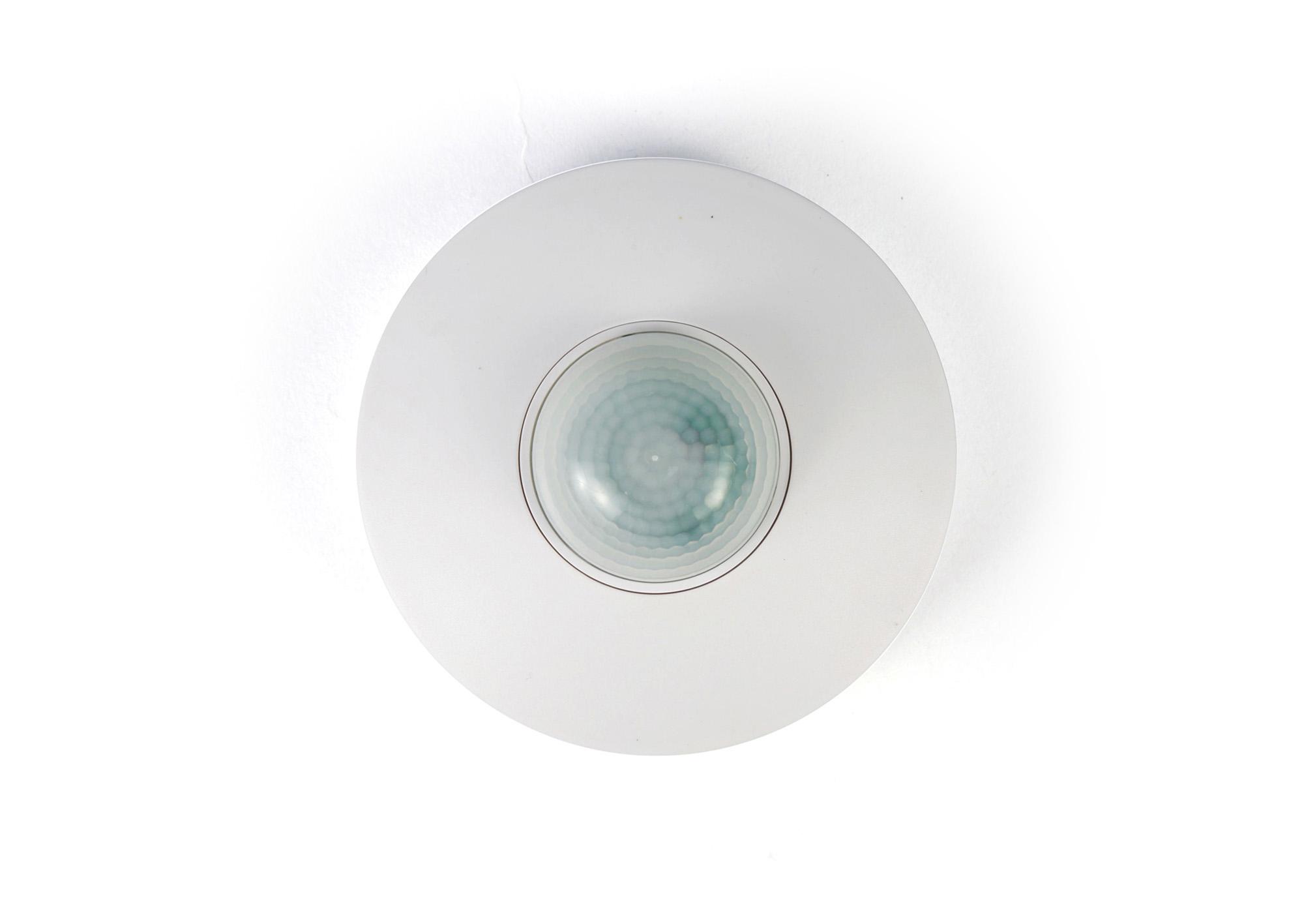 Espial Surface Mounted IP20 6m 360 Deg PIR Sensor With Adjustable Time And Lux Level White Finish