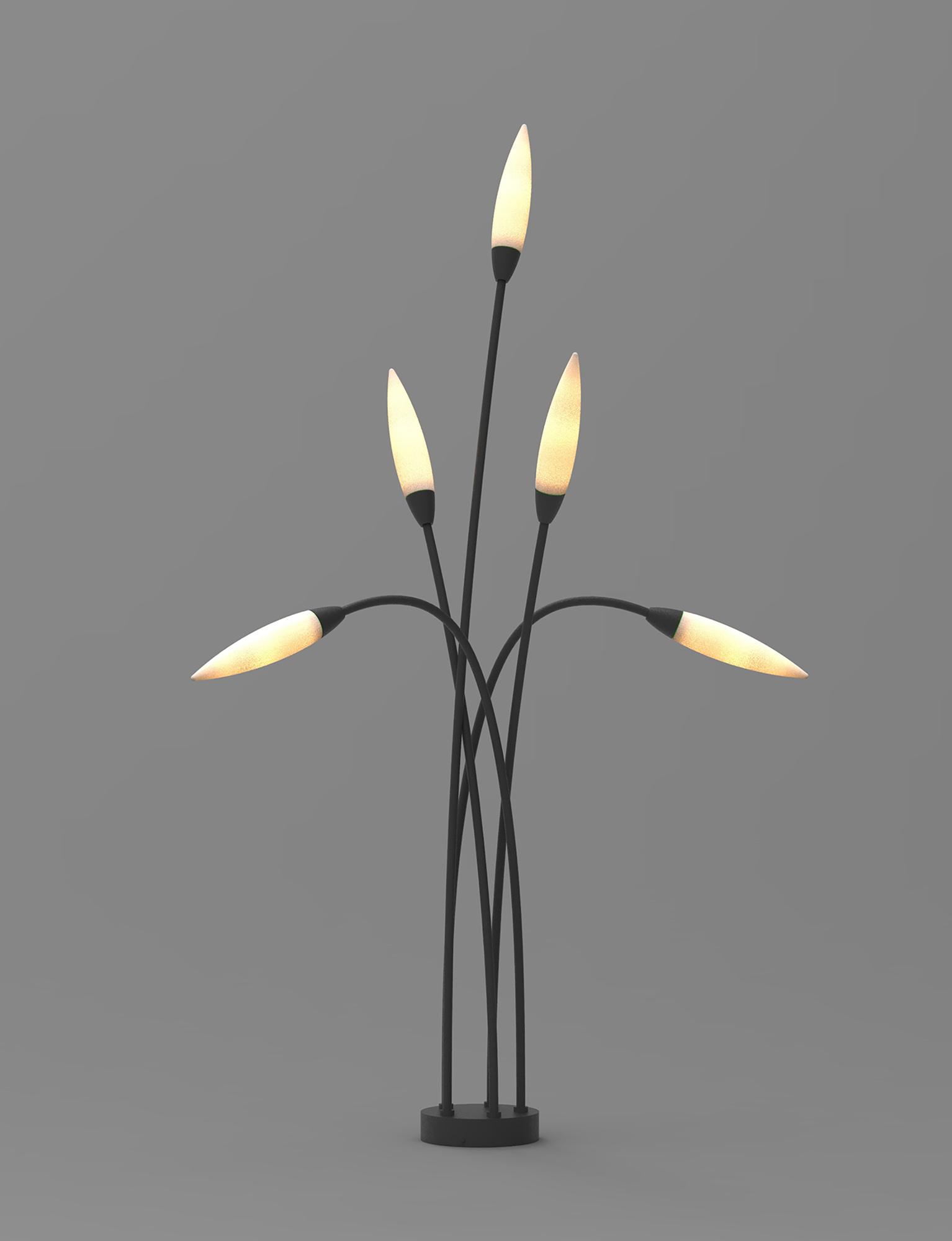 Espiga Multi-Head Post Lamp