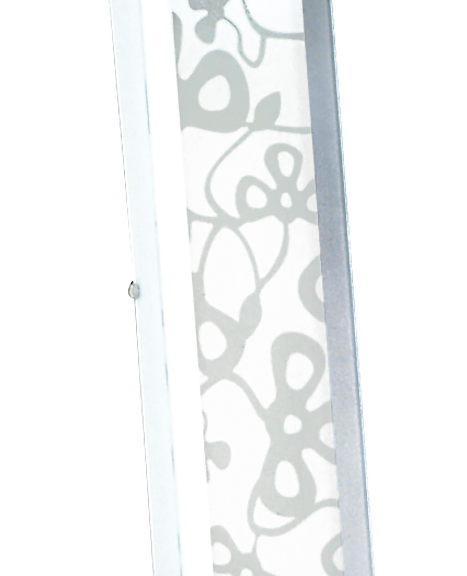 Euphoria Floor Lamp 2 Light T5, Polished Chrome/Opal White Glass, NOT LED/CFL Compatible