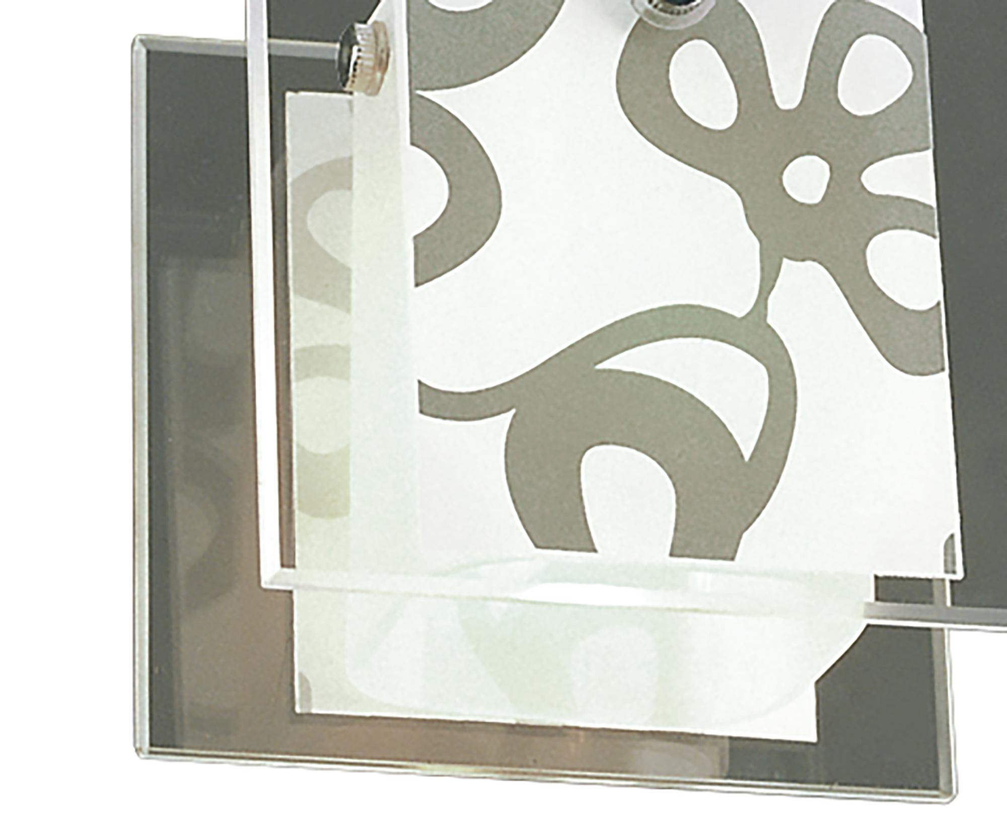 Euphoria Ceiling 1 Light L1/SGU10, Polished Chrome/Opal White Glass, CFL Lamps INCLUDED