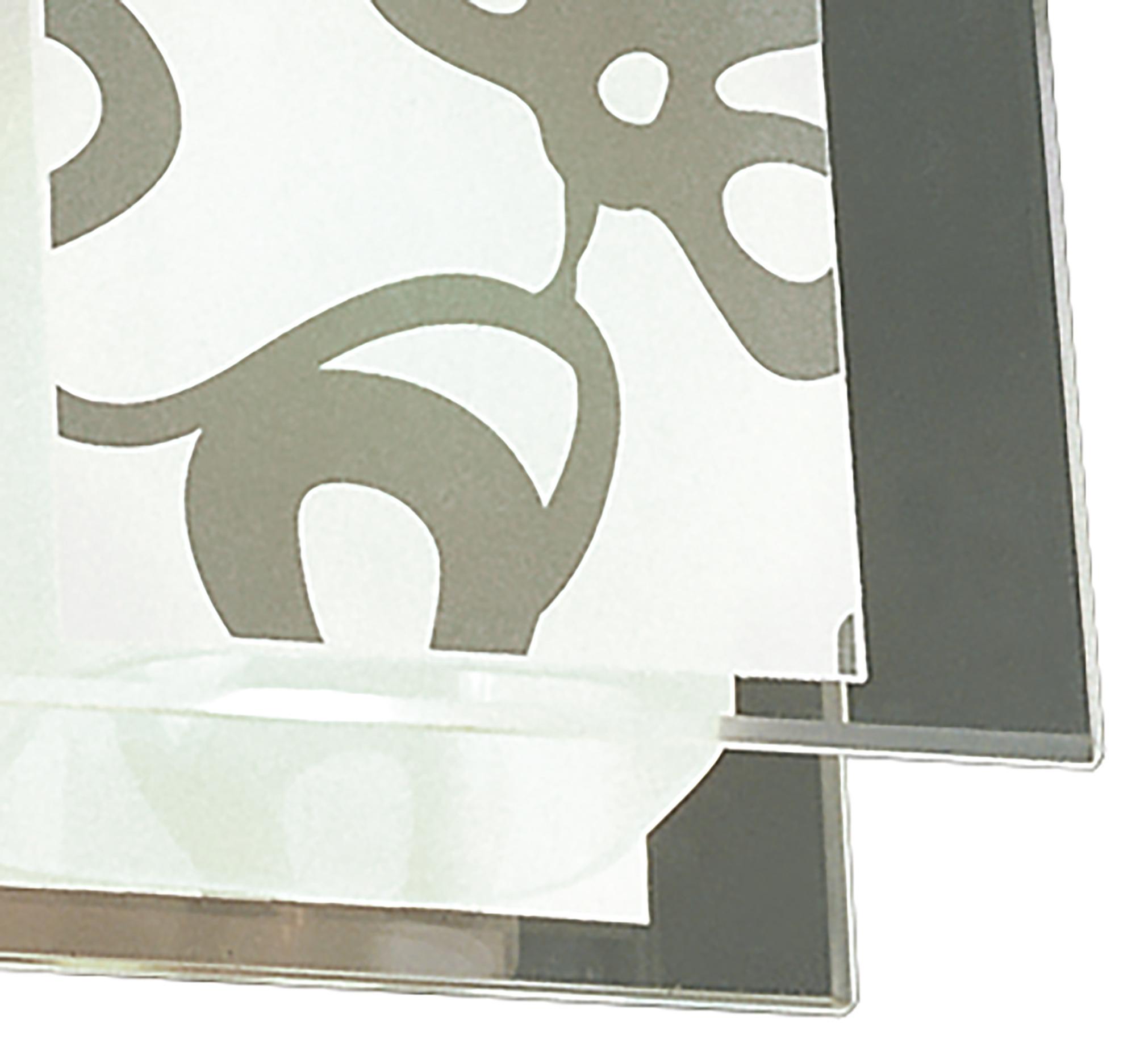 Euphoria Ceiling 1 Light L1/SGU10, Polished Chrome/Opal White Glass, CFL Lamps INCLUDED