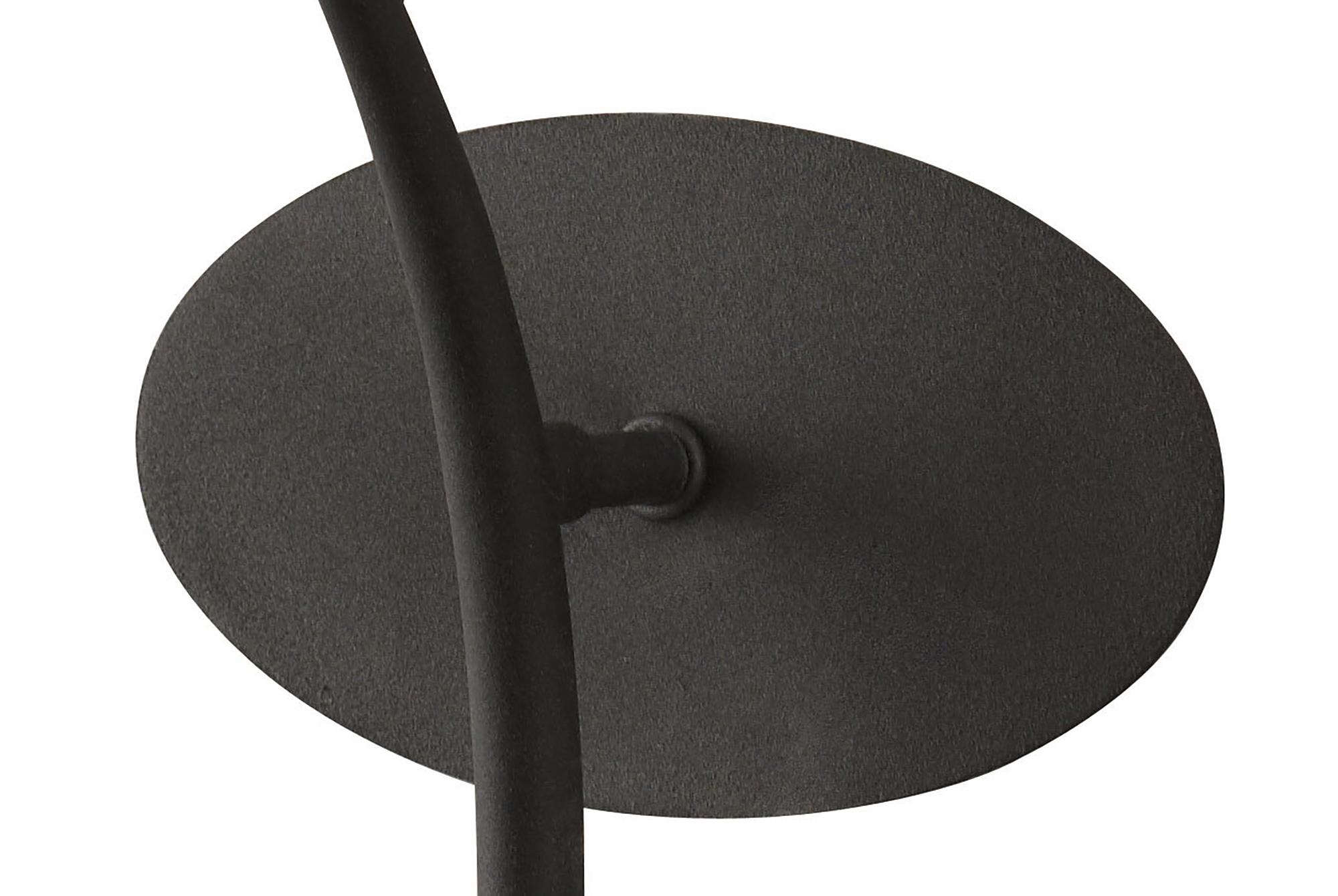 Eve Wall Lamp 1 Light E27, Anthracite With Black Oval Shade