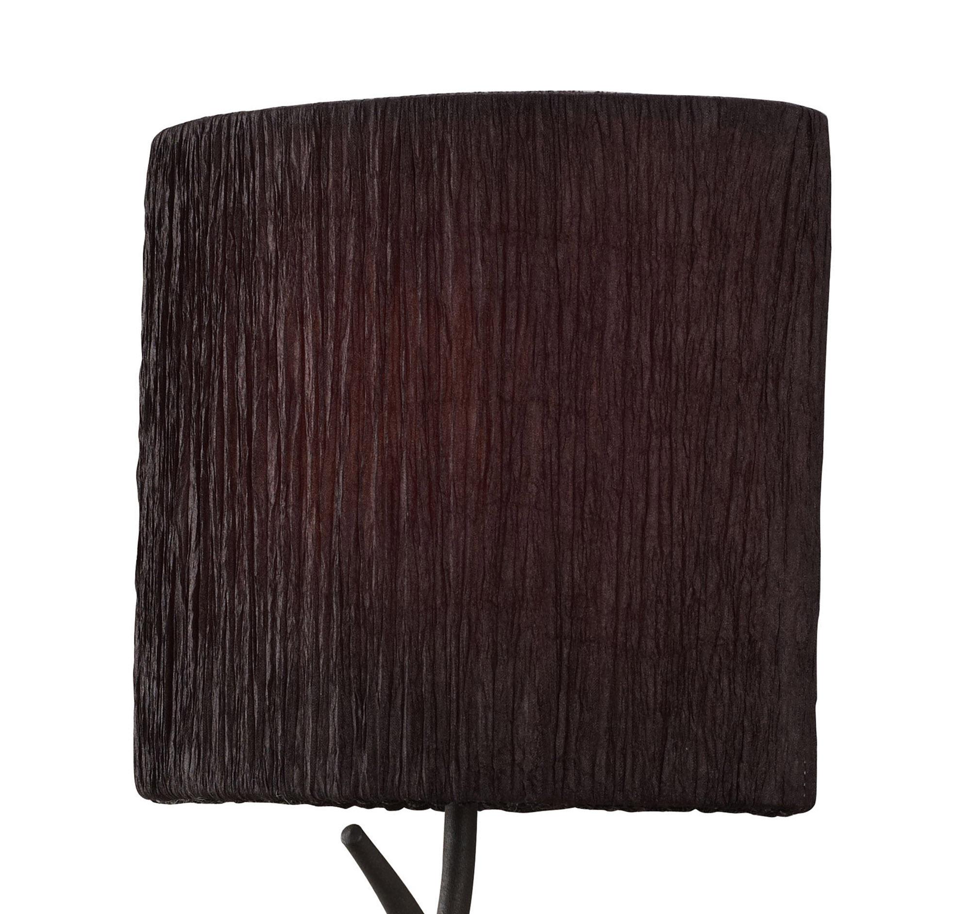 Eve Wall Lamp 1 Light E27, Anthracite With Black Oval Shade