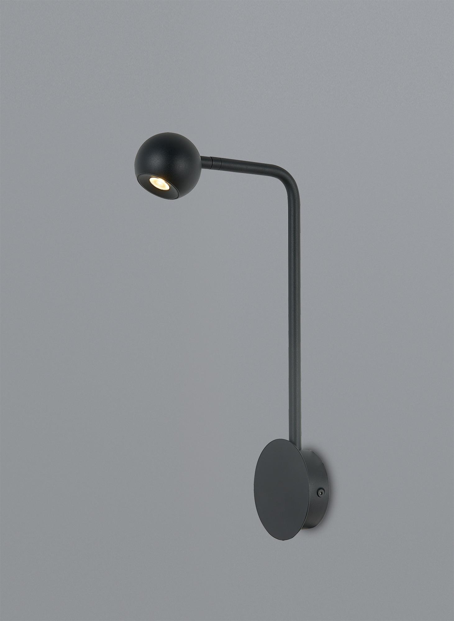 Eyes Wall Lamp, 6W LED, 3000K, 390lm, Sand Black, 3yrs Warranty