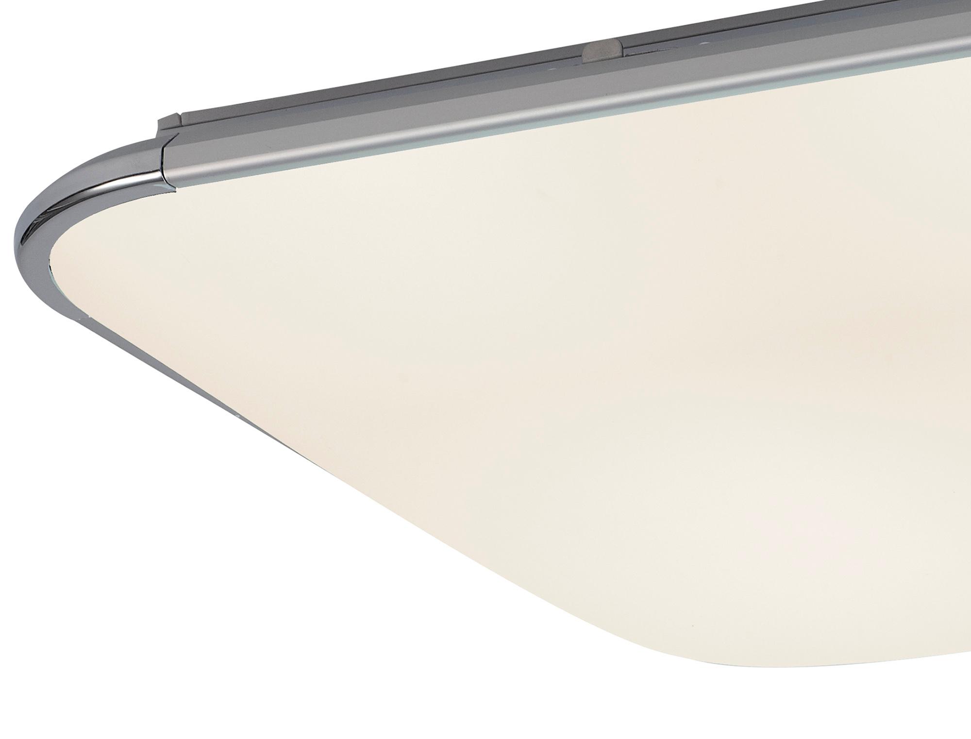 Fase Ceiling Square 45cm, 24W LED, 4000K, 1400lm, White, Acrylic Diffuser, 3yrs Warranty