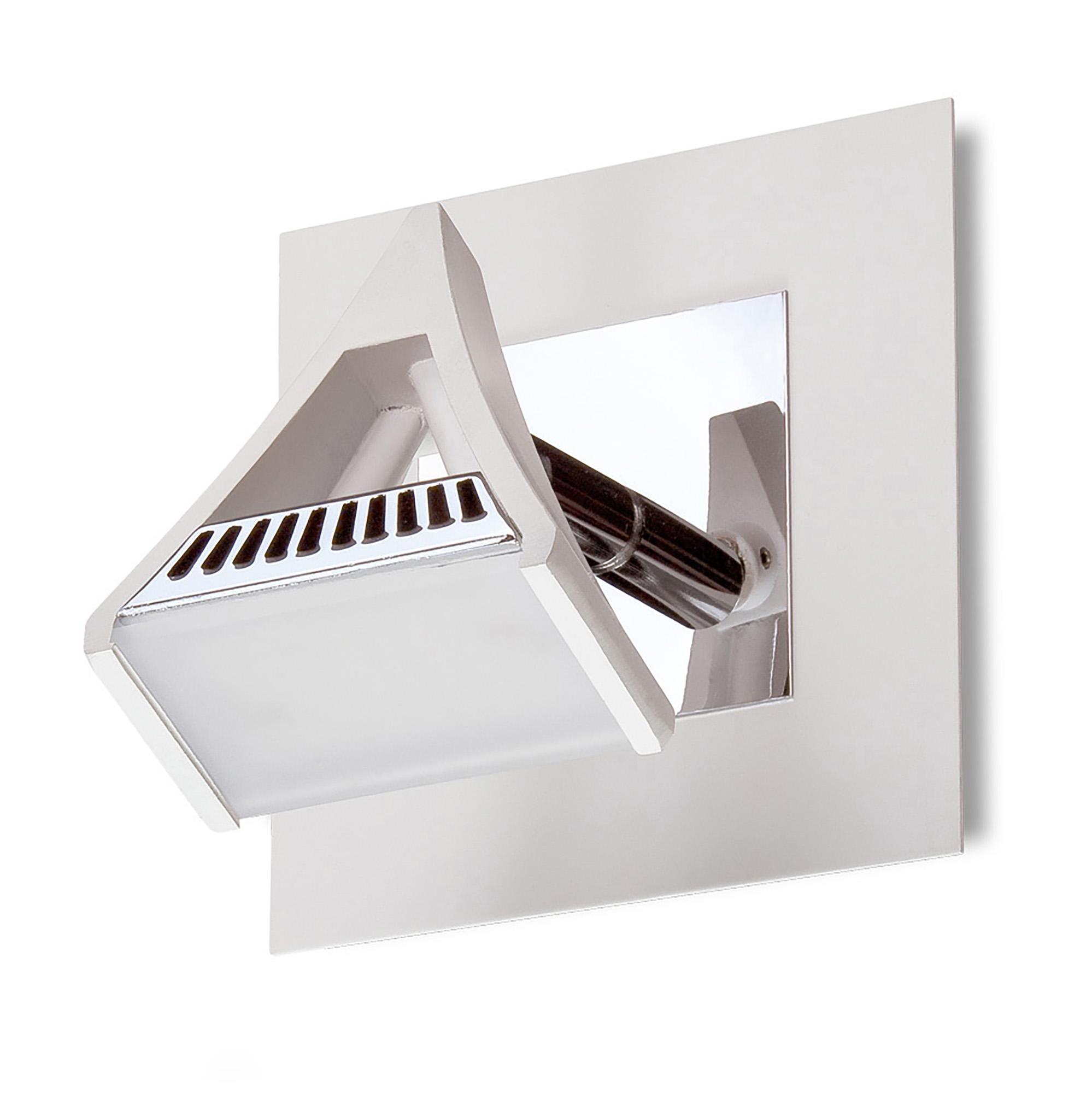 Filippo Spot Light 1 Light 5W LED 3000K, 450lm, Matt White/Polished Chrome, 3yrs Warranty