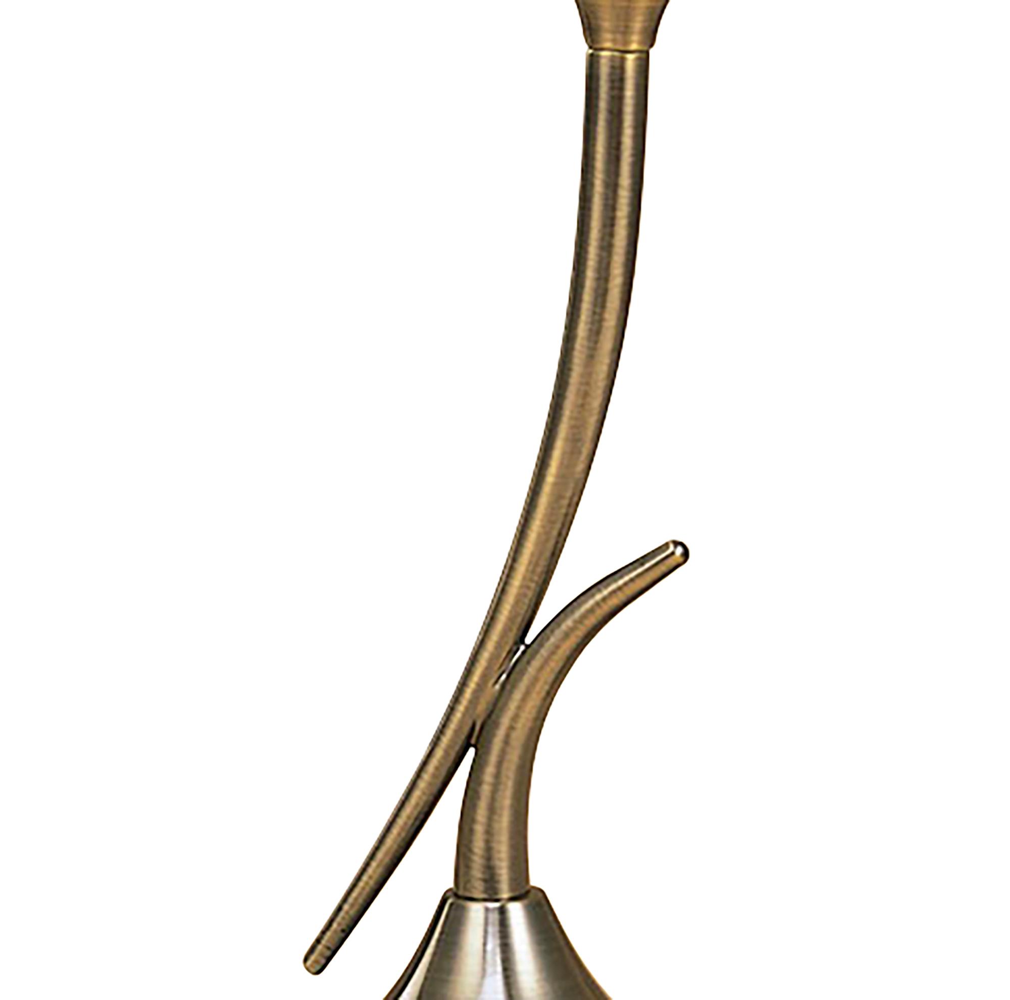 lavia Table Lamp 1 Light G9, Antique Brass