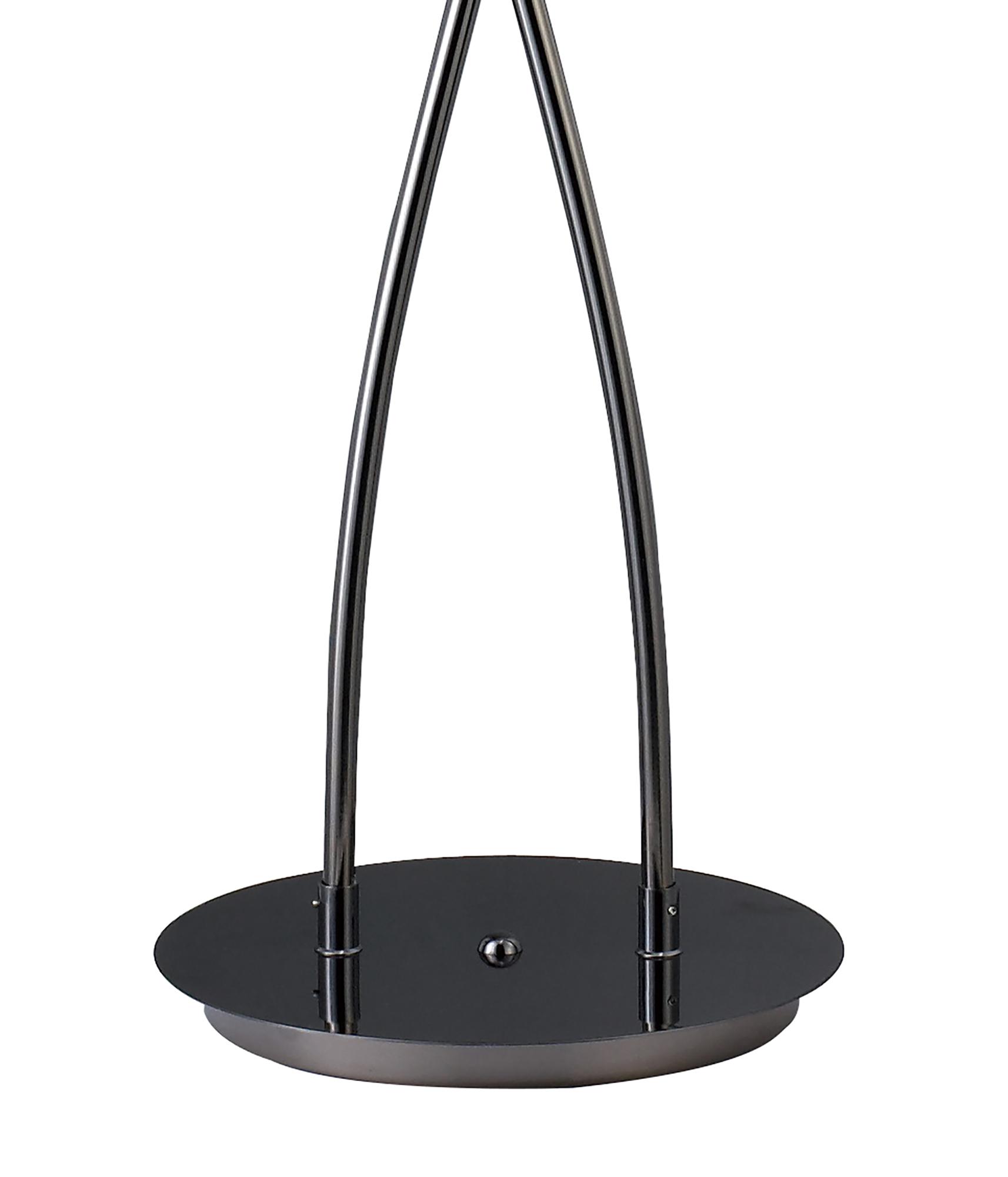 Fragma Floor Lamp 4 Light G9, Black Chrome, NOT LED/CFL Compatible