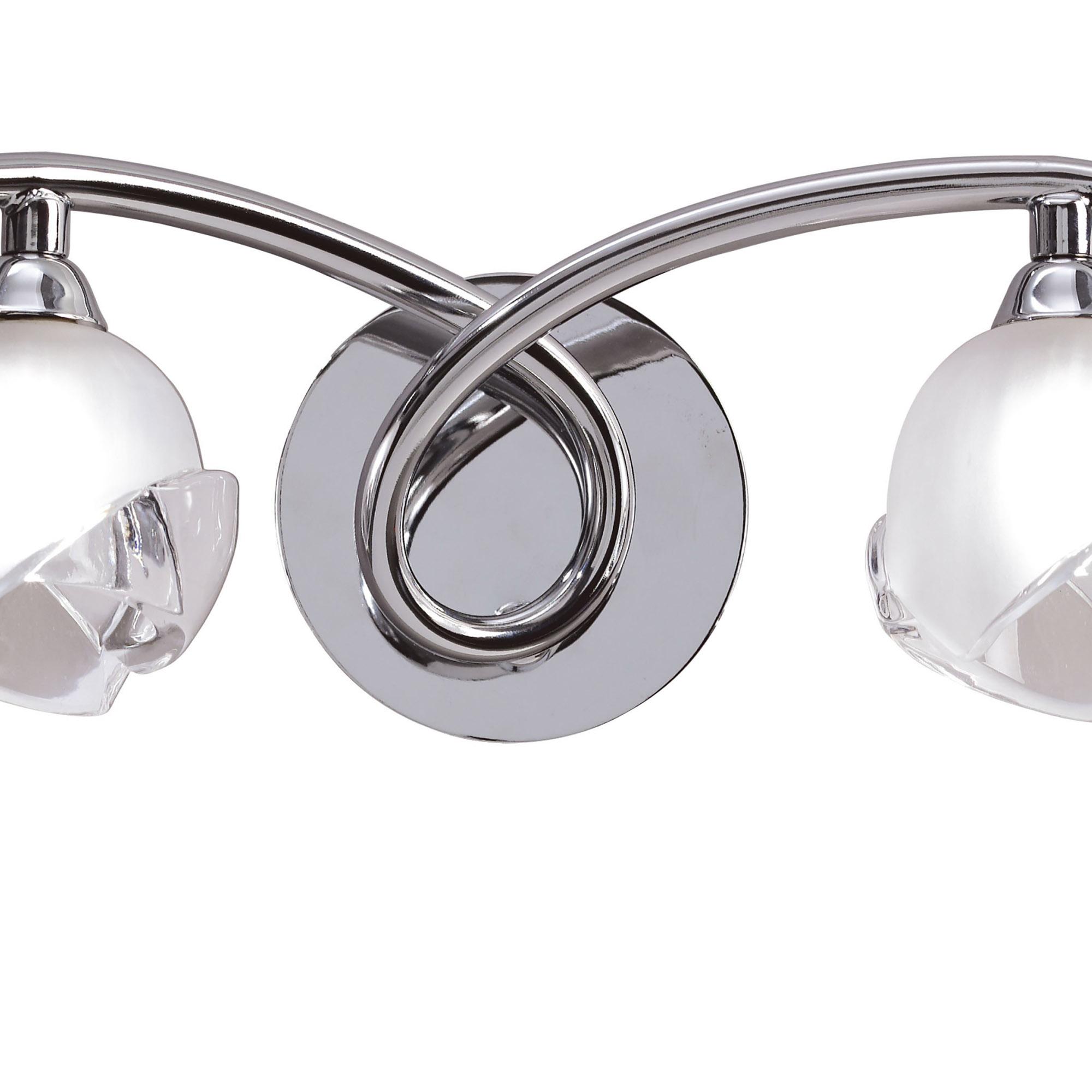 Fragma Wall Lamp Switched 2 Light G9, Polished Chrome
