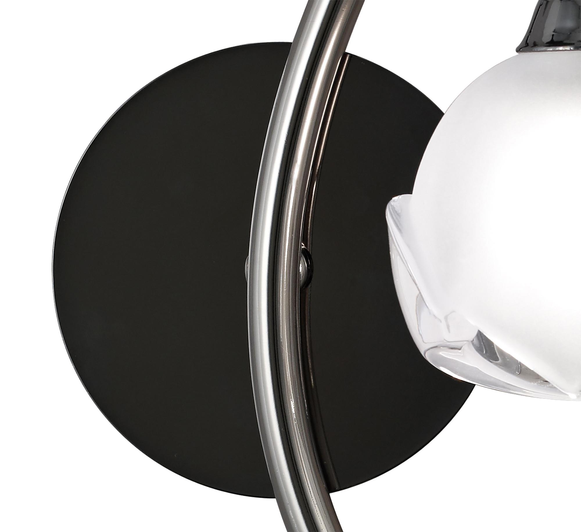 Fragma Wall Lamp Right 1 Light G9, Black Chrome