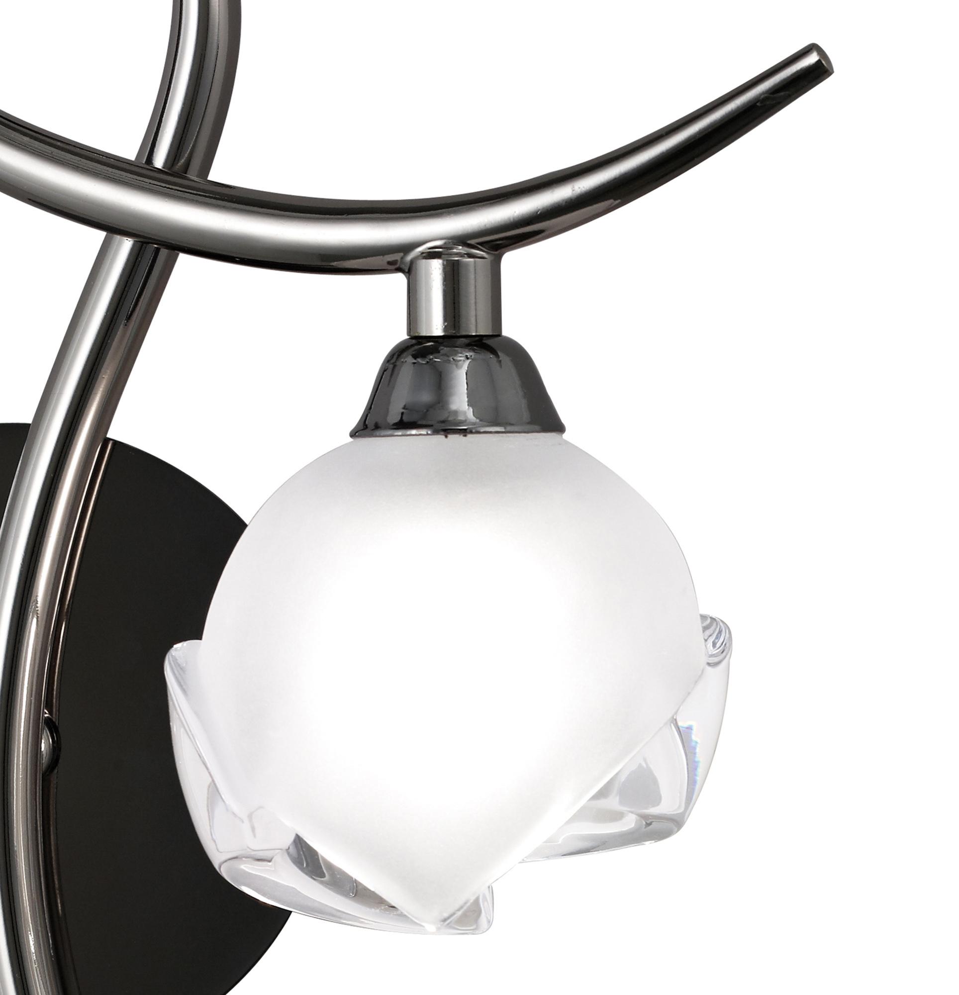 Fragma Wall Lamp Right 1 Light G9, Black Chrome