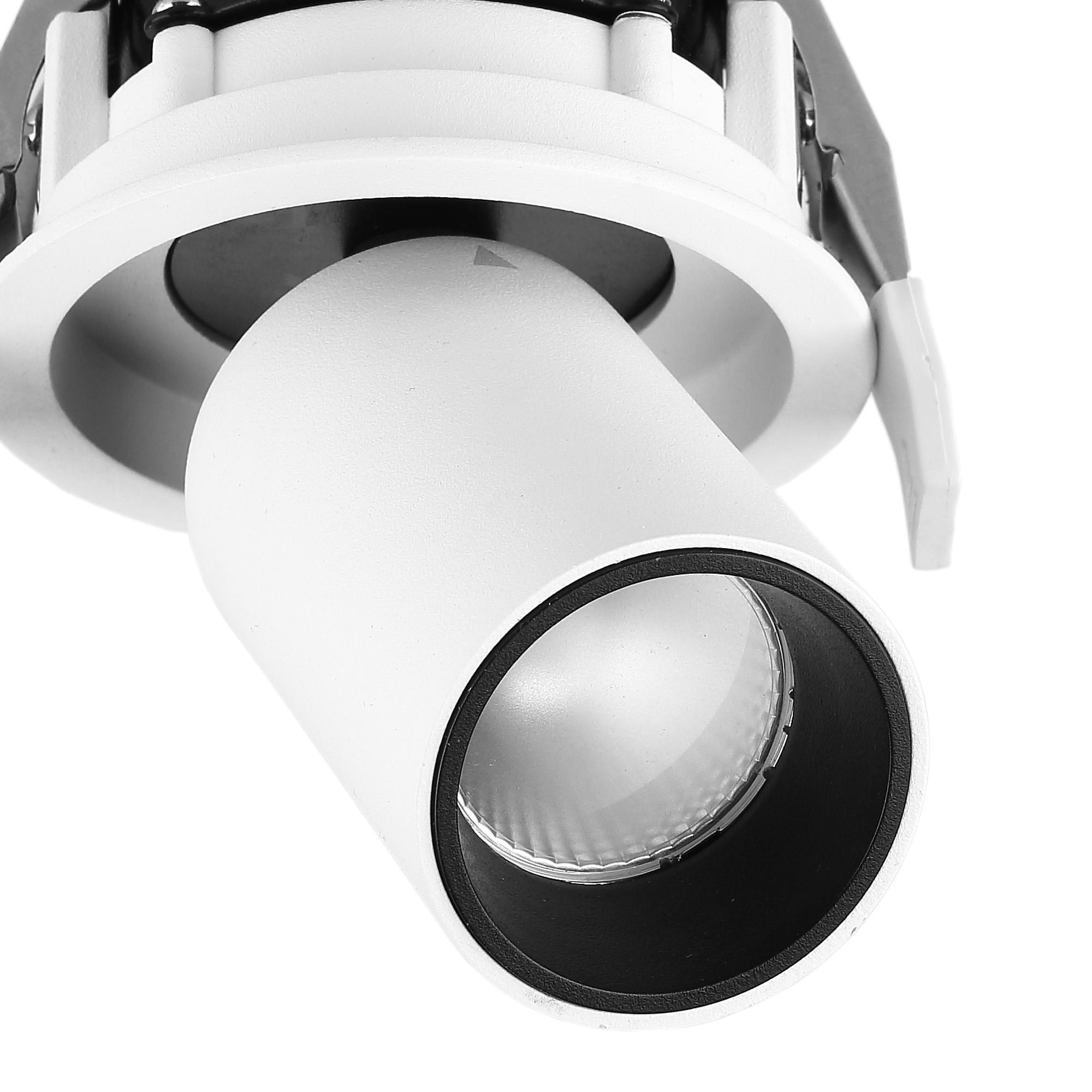 Garda Retractable Recessed Swivel Spotlight