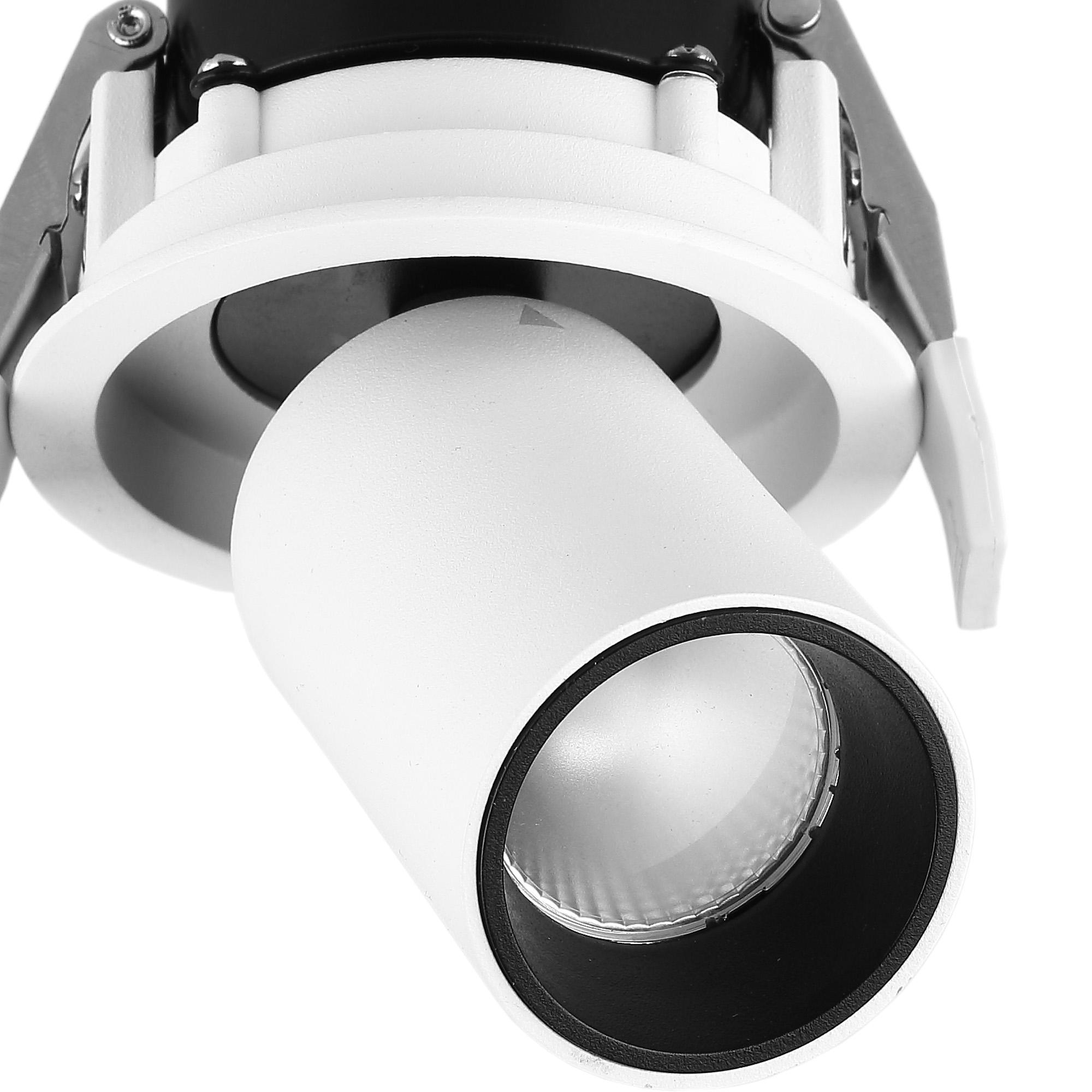 Garda Retractable Recessed Swivel Spotlight