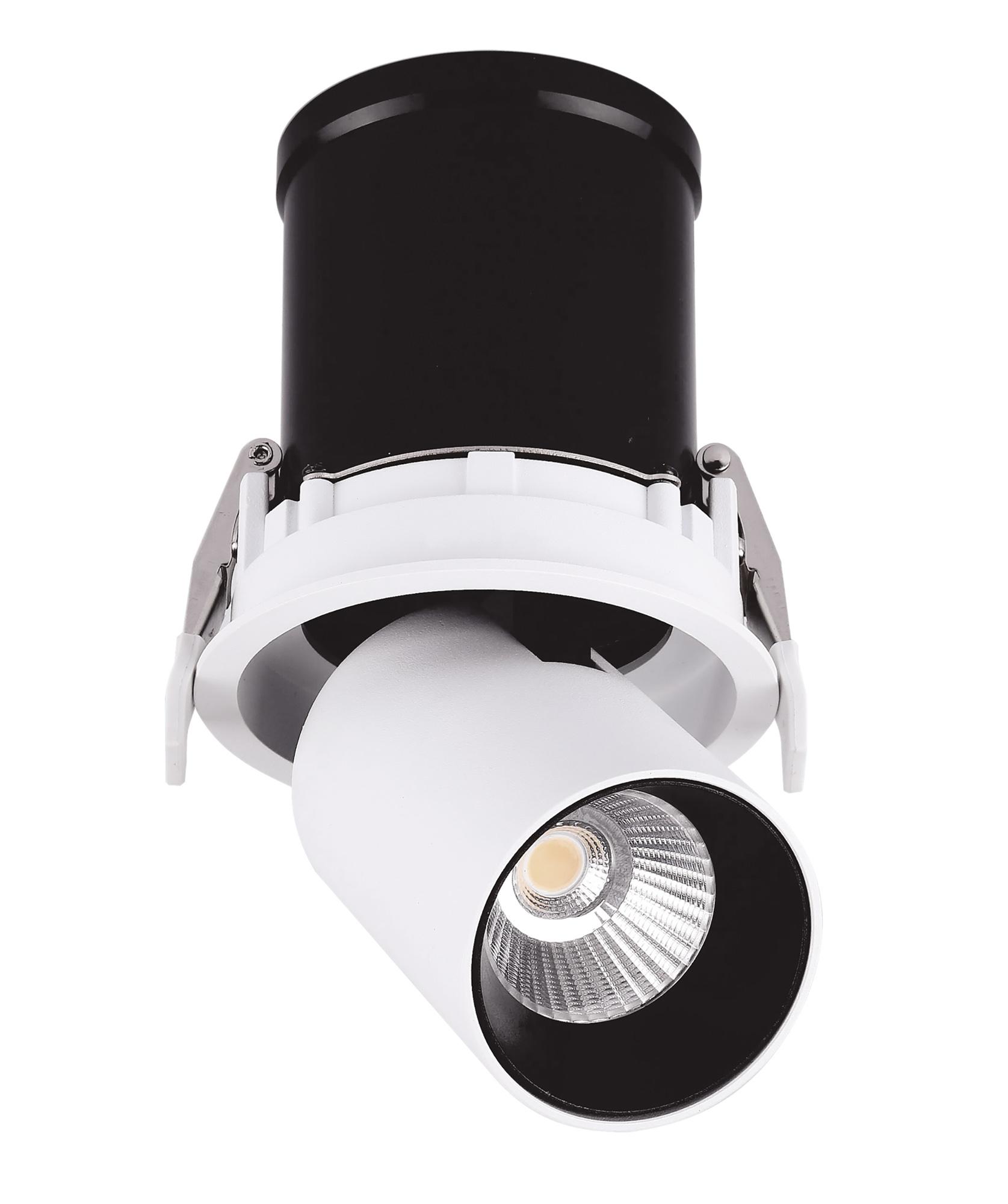 Garda Retractable Recessed Swivel Spotlight